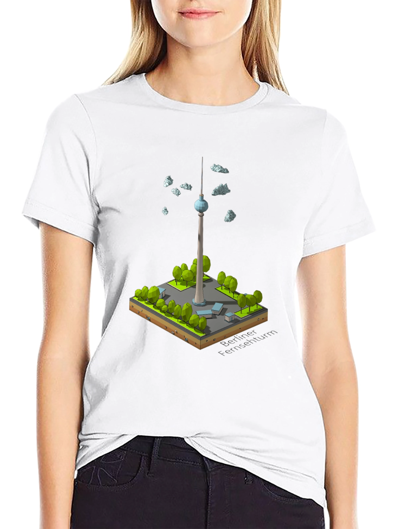 Berlin TV Tower Isometric Art T-Shirt