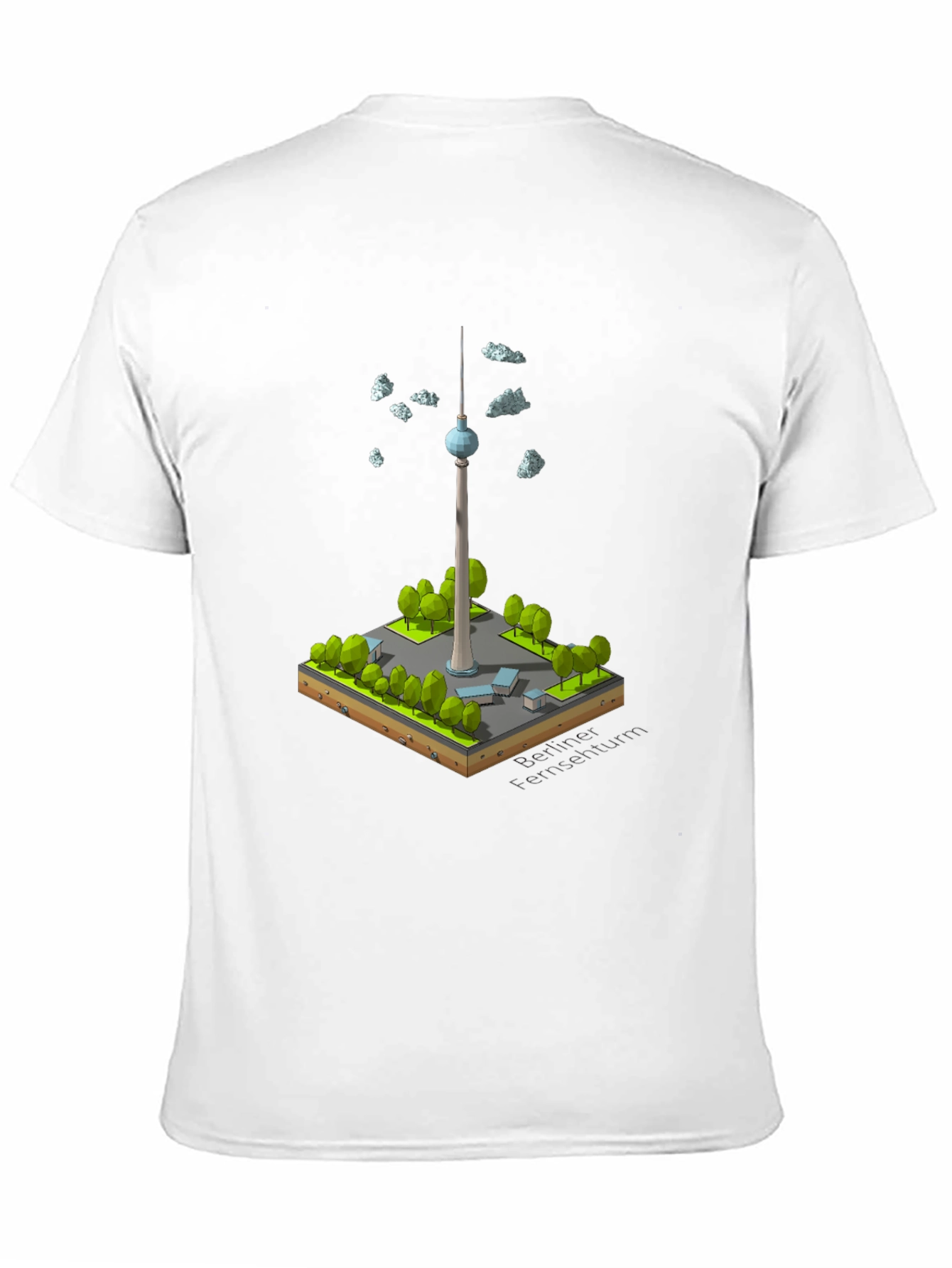 Berlin TV Tower Isometric Art T-Shirt