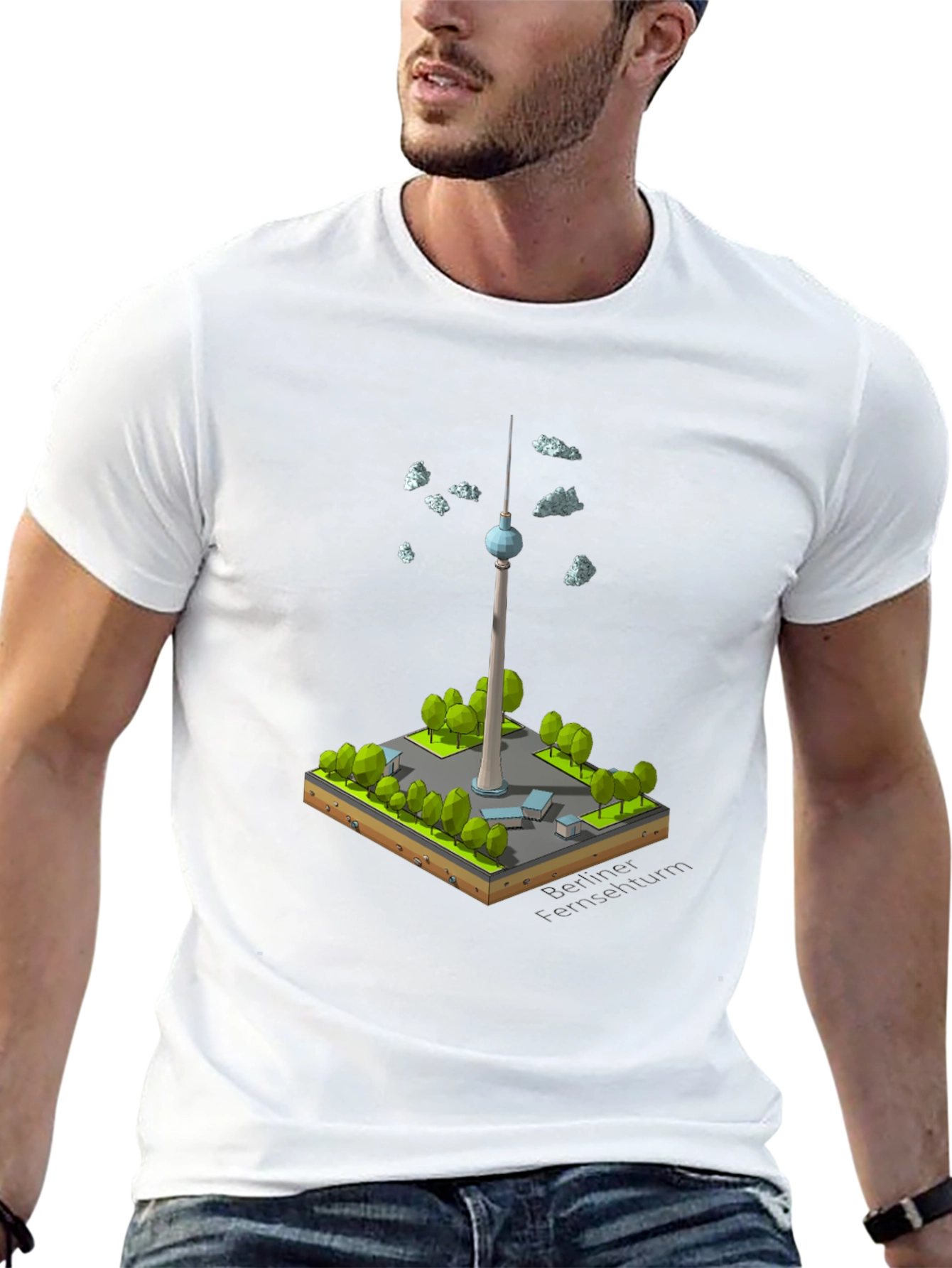 Berlin TV Tower Isometric Art T-Shirt