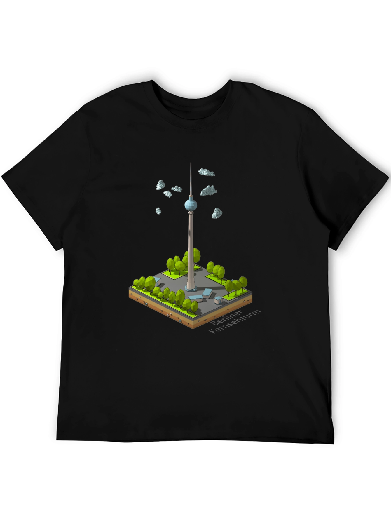 Berlin TV Tower Isometric Art T-Shirt