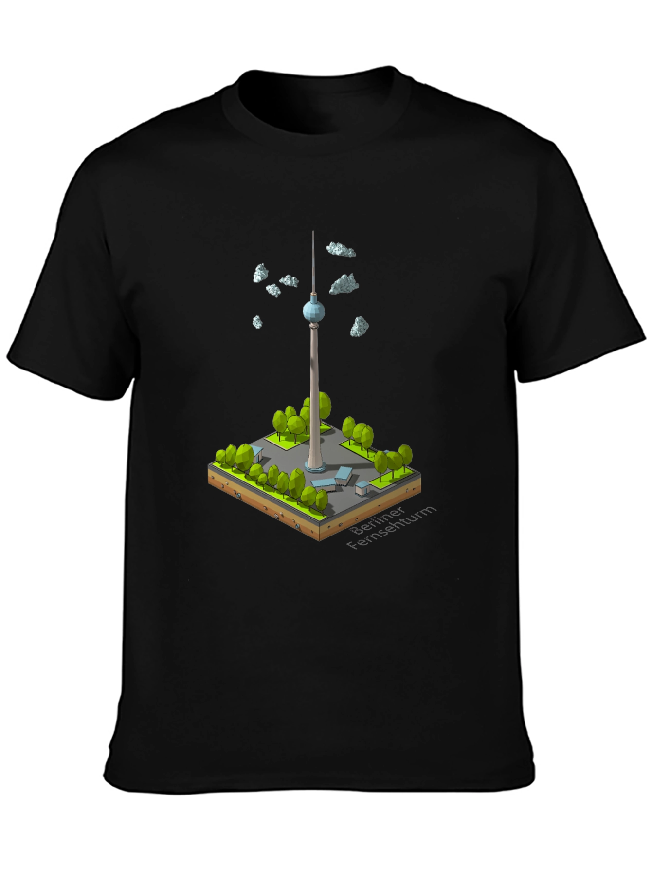 Berlin TV Tower Isometric Art T-Shirt