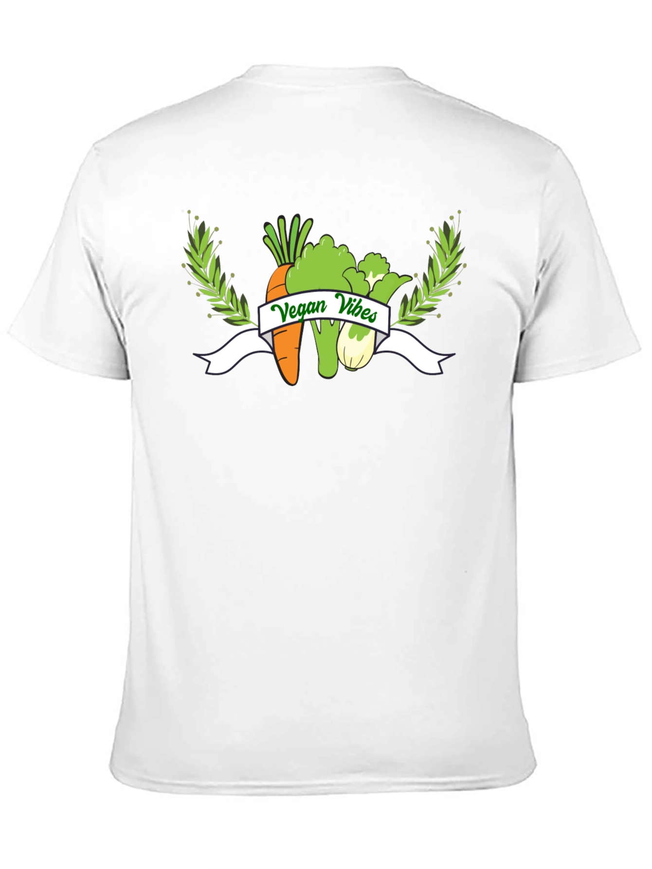 Vegan Vibes Graphic T-Shirt - Black