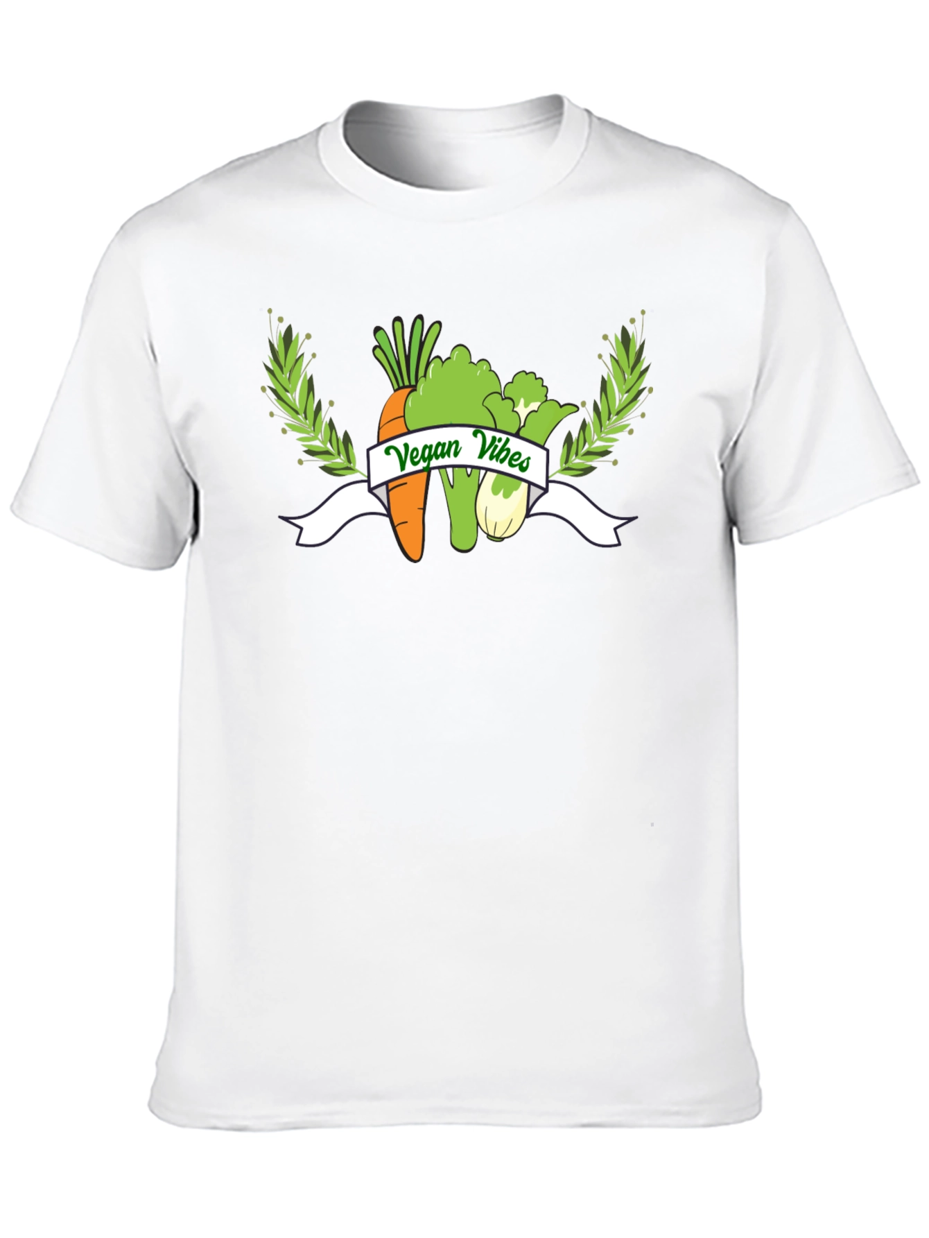 Vegan Vibes Graphic T-Shirt - Black