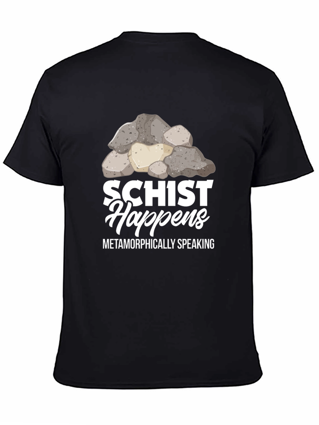 Schist Happens Graphic Tee - Geology Pun Shirt