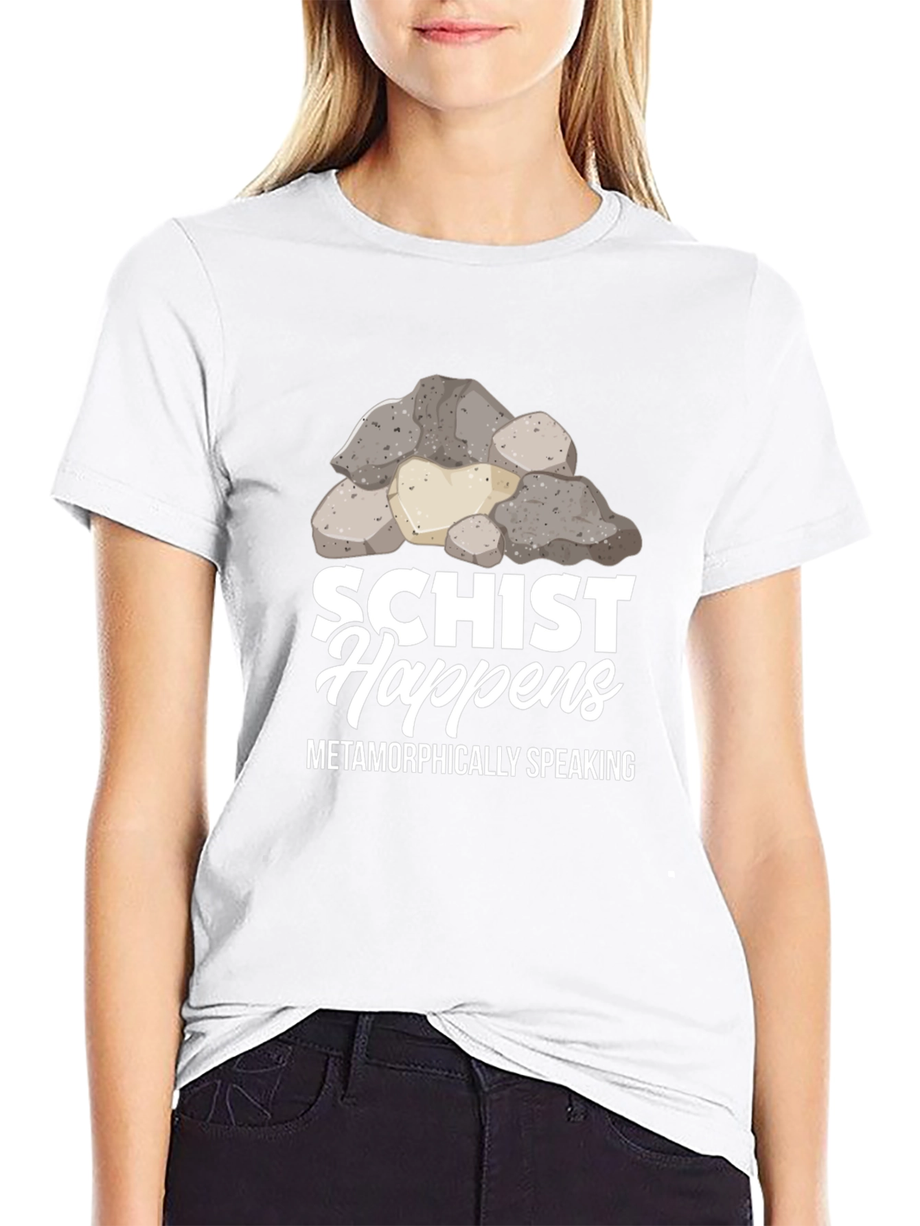 Schist Happens Graphic Tee - Geology Pun Shirt