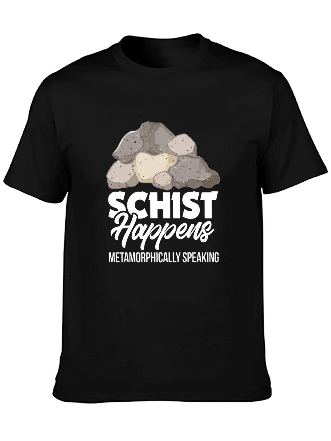 Schist Happens Graphic Tee - Geology Pun Shirt