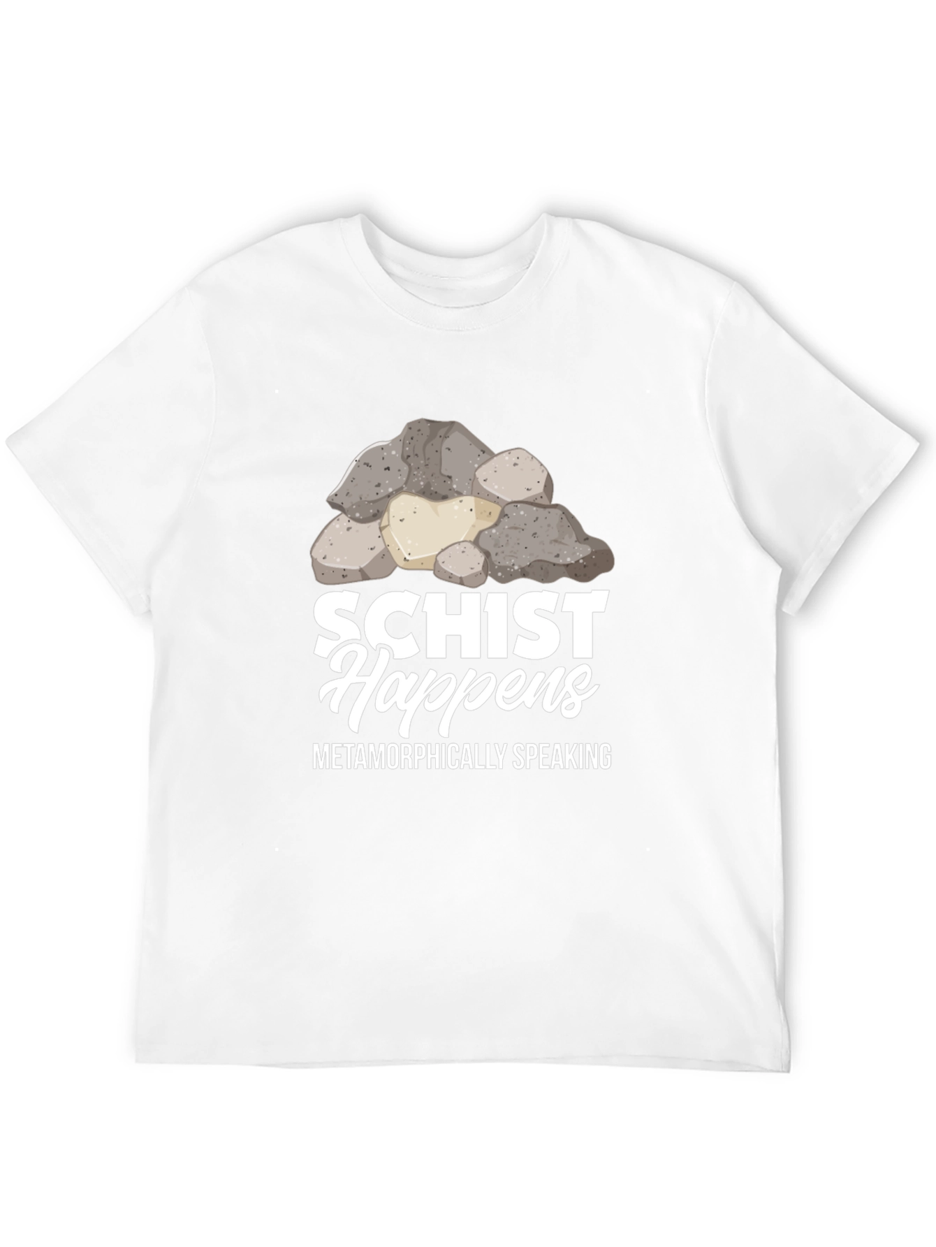 Schist Happens Graphic Tee - Geology Pun Shirt