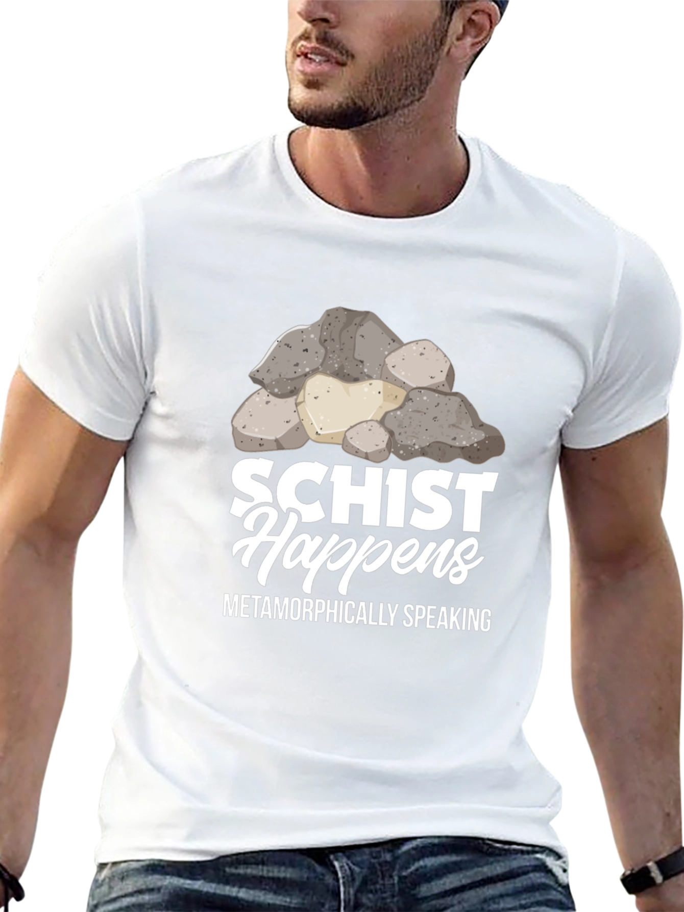 Schist Happens Graphic Tee - Geology Pun Shirt