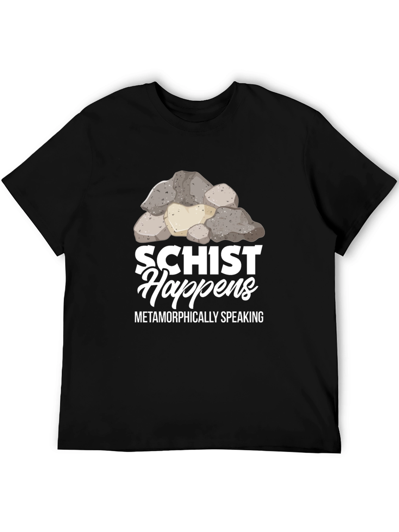 Schist Happens Graphic Tee - Geology Pun Shirt