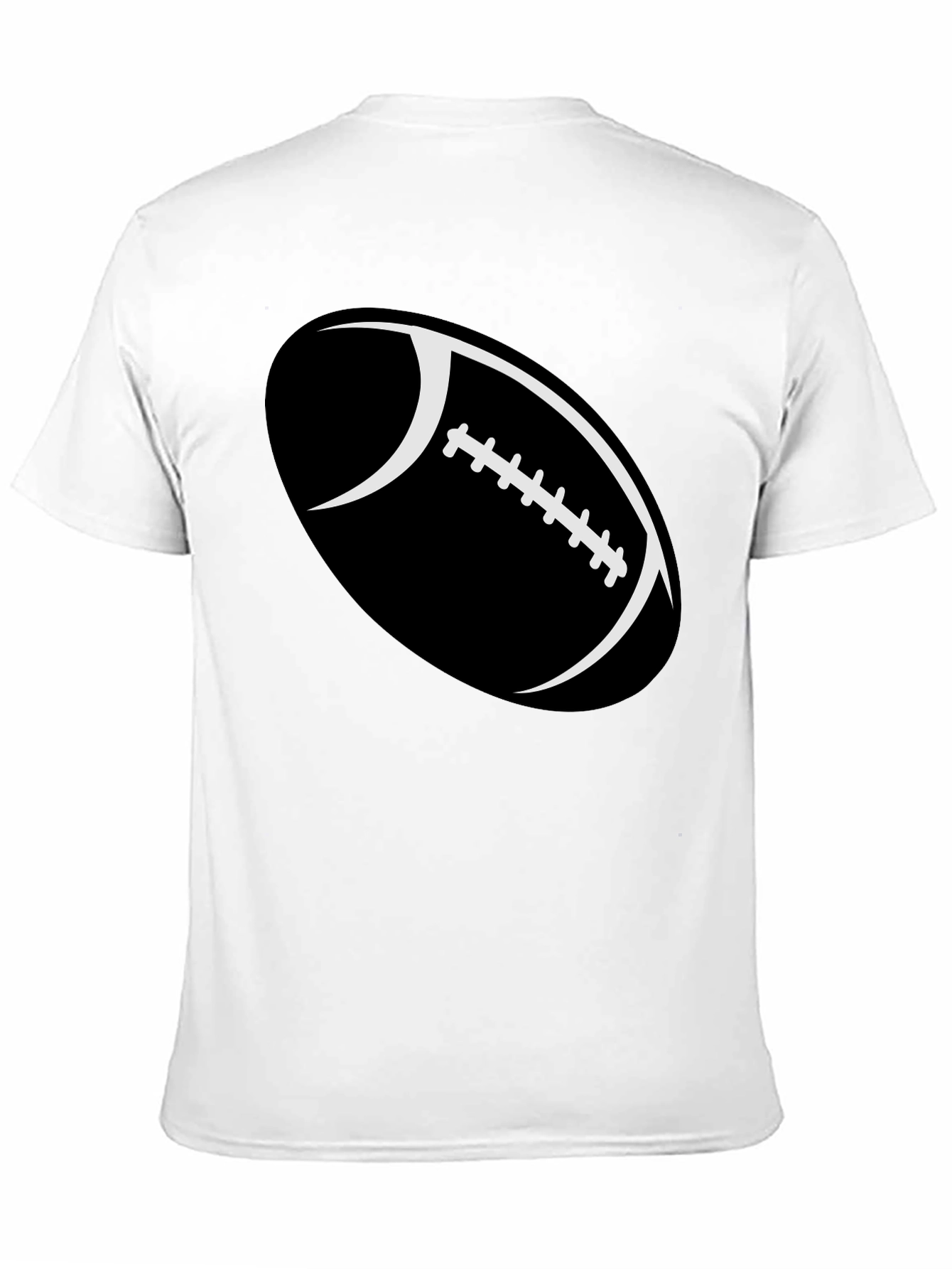 Football Graphic Black T-Shirt