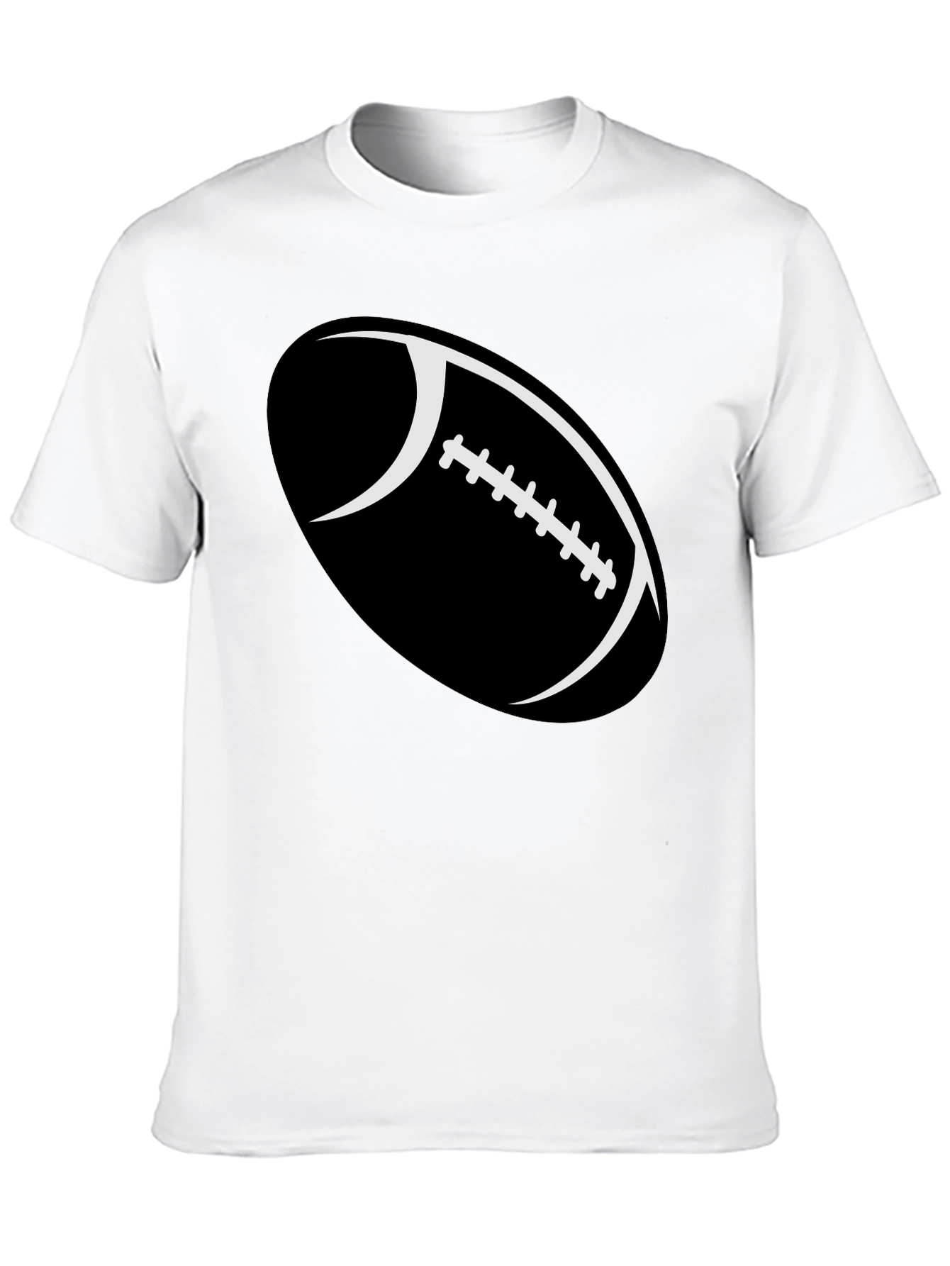 Football Graphic Black T-Shirt
