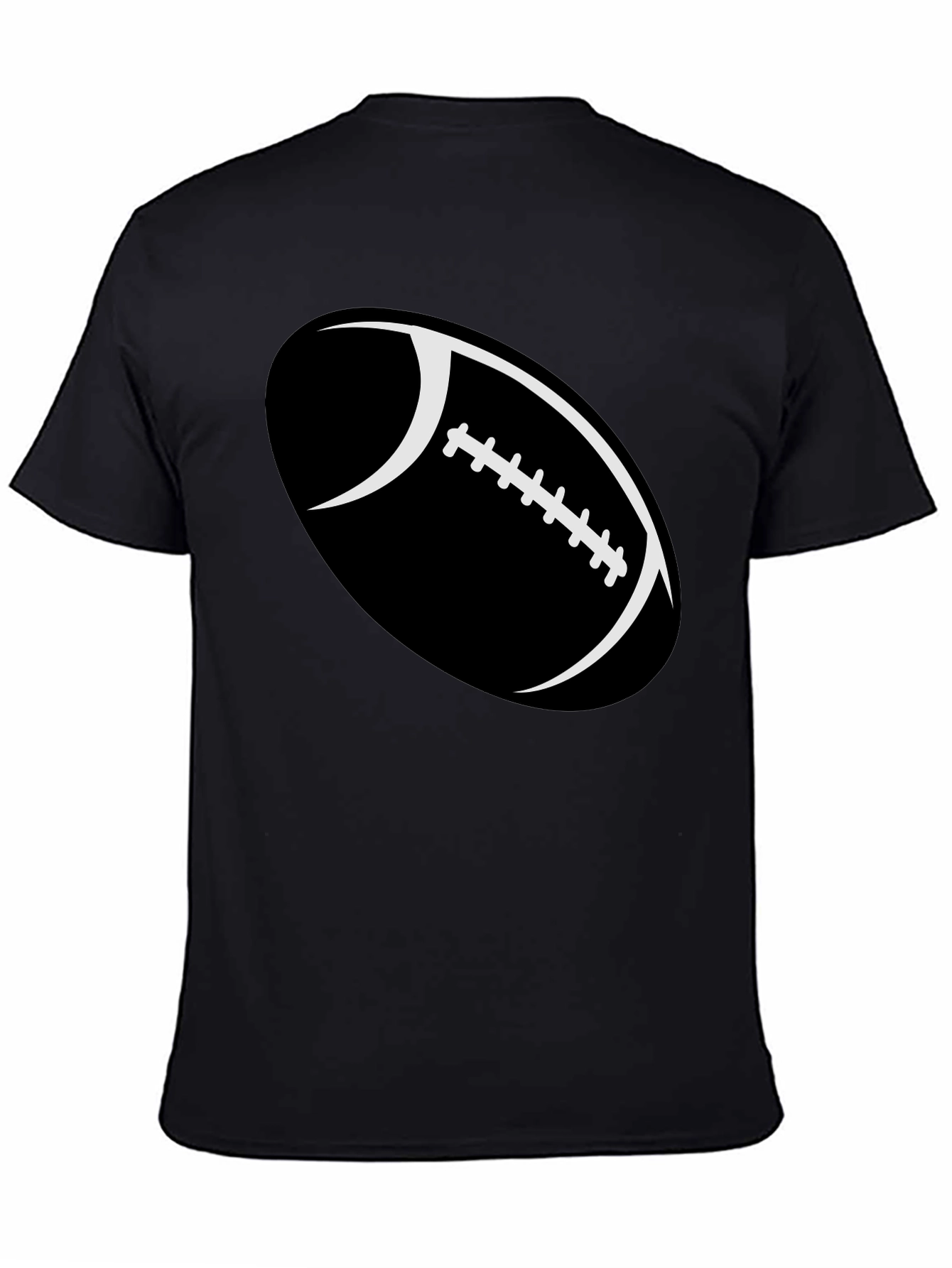 Football Graphic Black T-Shirt
