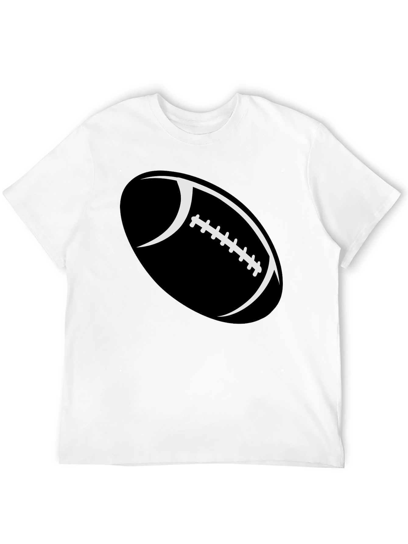 Football Graphic Black T-Shirt