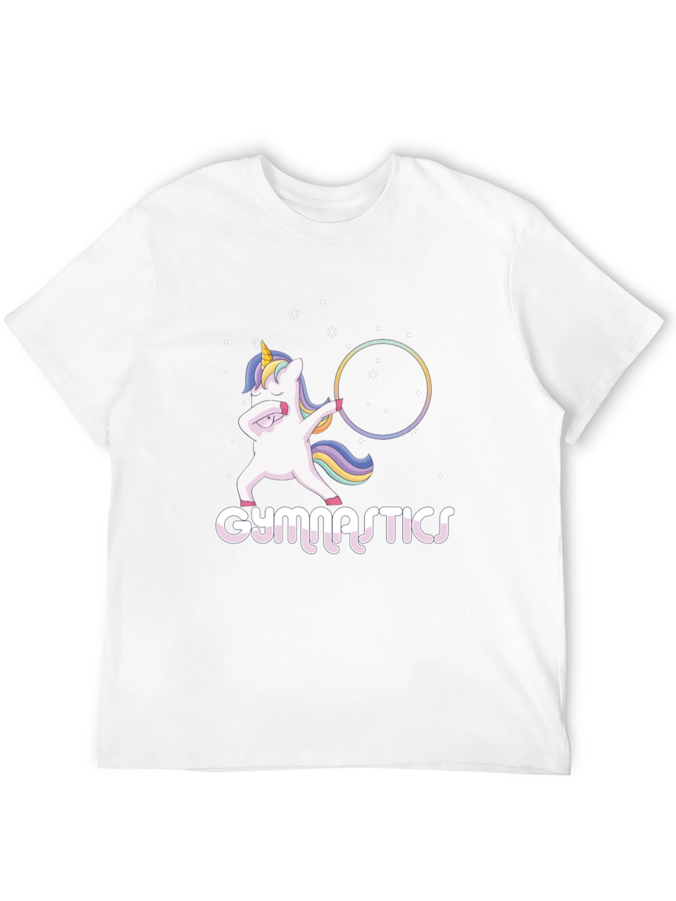 Unicorn Gymnastics Black T-Shirt
