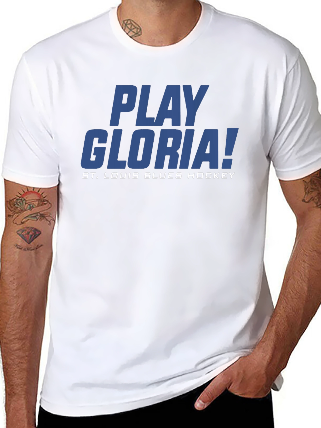 Play Gloria! St. Louis Blues Hockey T-Shirt