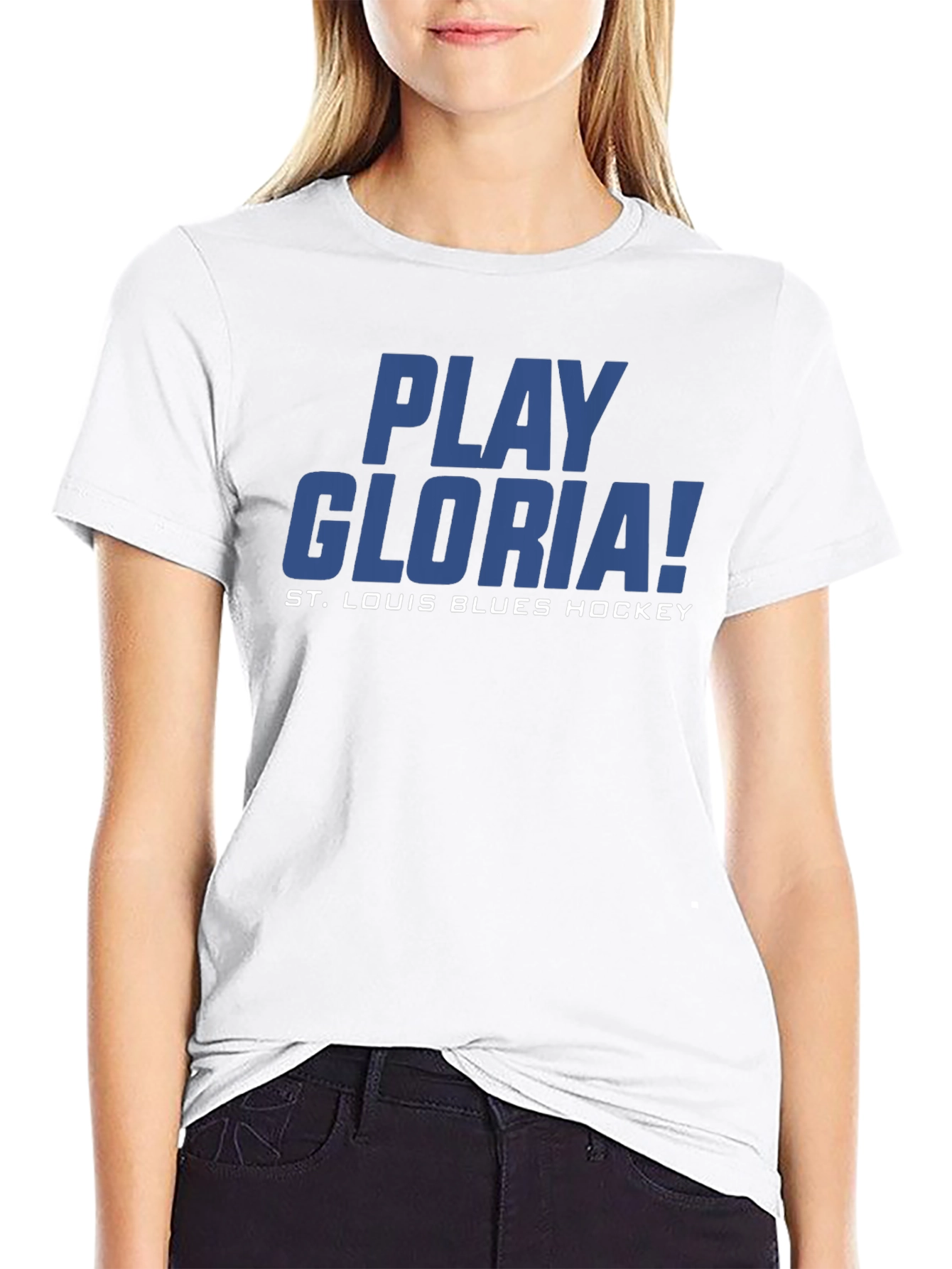 Play Gloria! St. Louis Blues Hockey T-Shirt