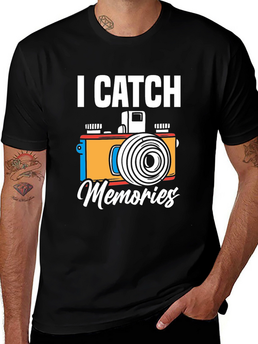 I Catch Memories Camera Graphic T-Shirt