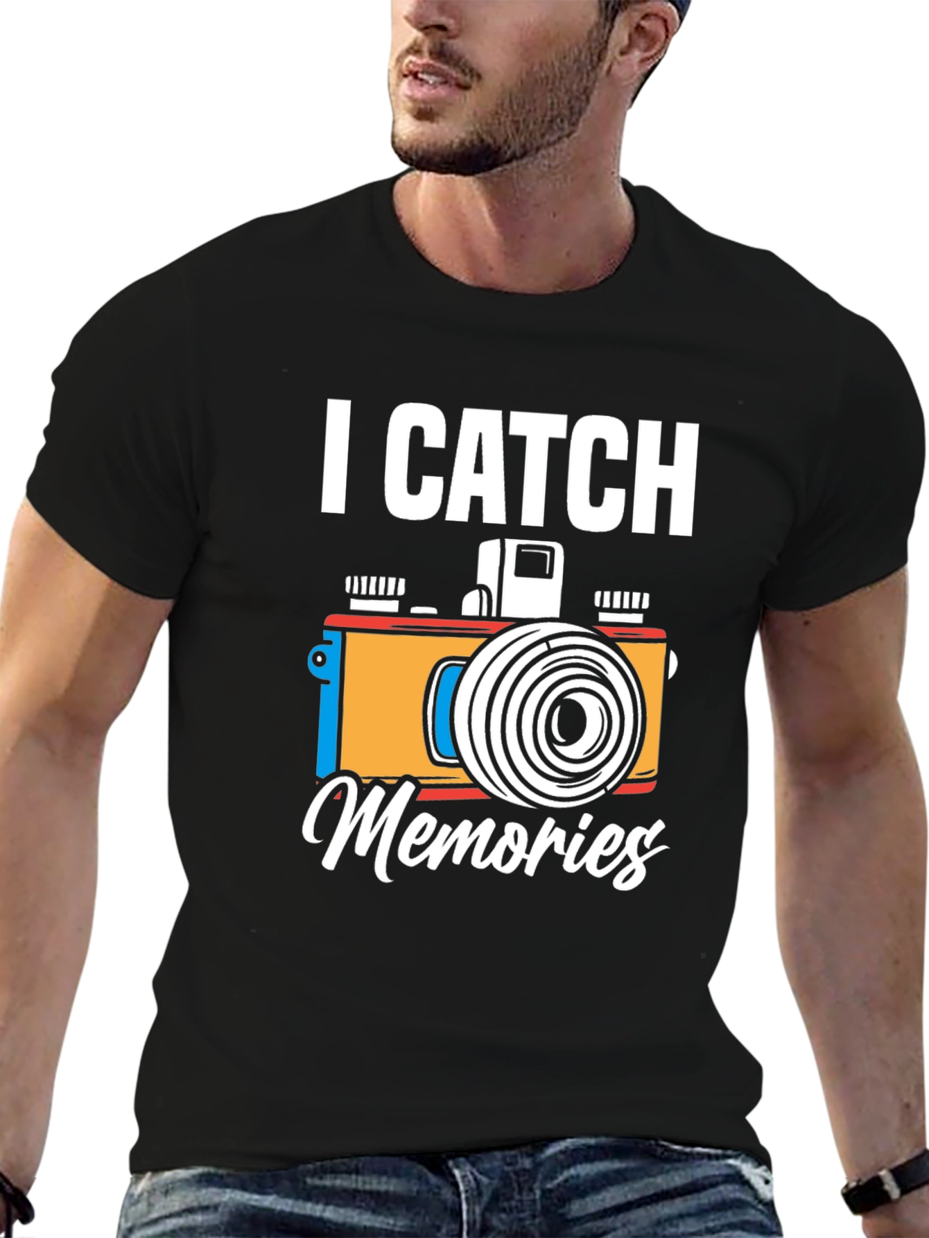I Catch Memories Camera Graphic T-Shirt