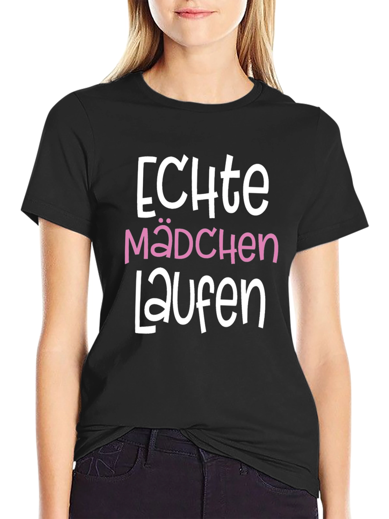 Echte Madchen Laufen Graphic T-Shirt