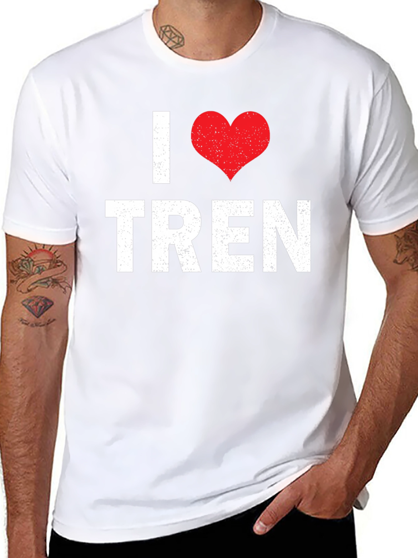 I Love Tren Graphic T-Shirt