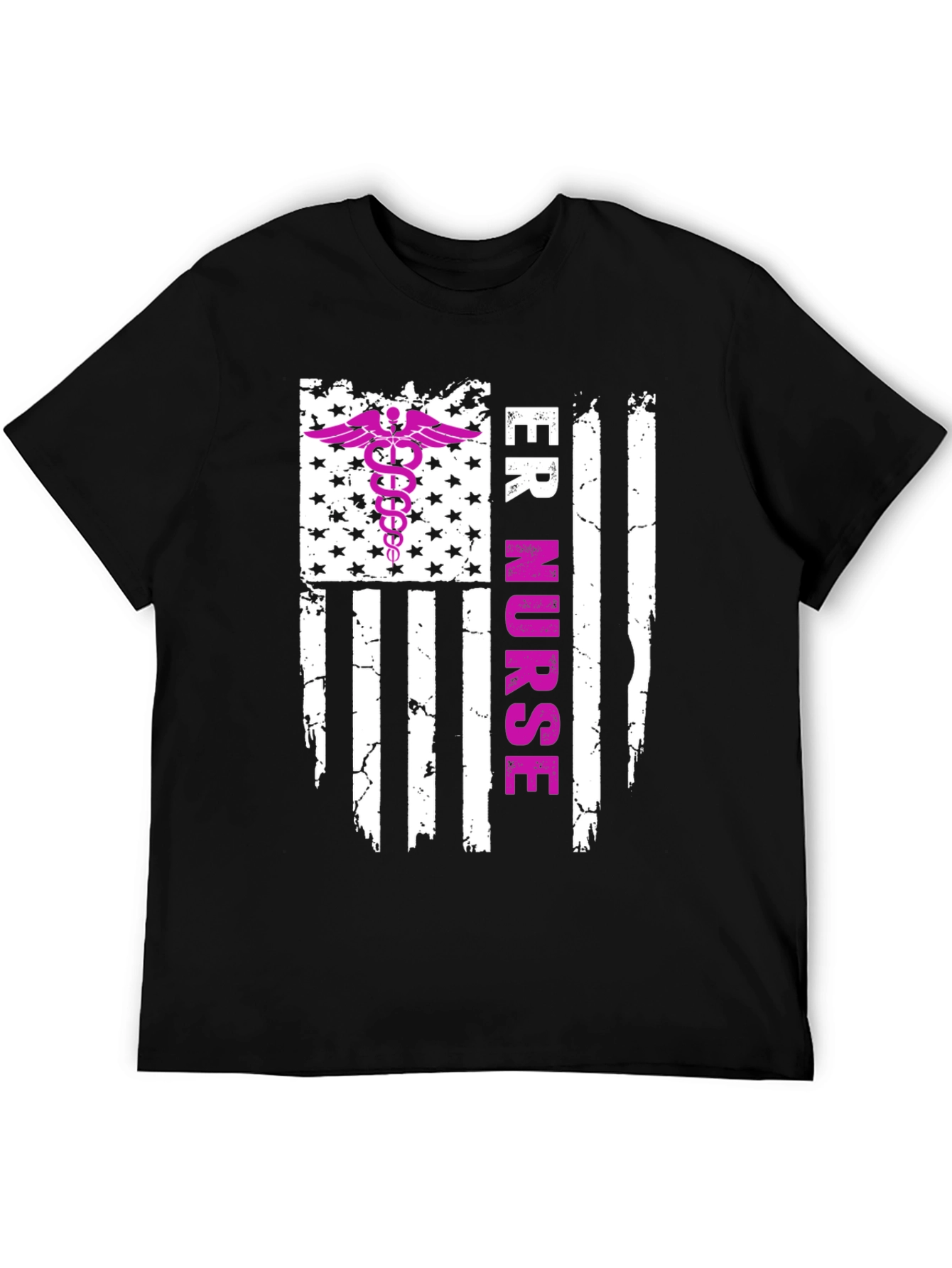 ER Nurse American Flag Graphic Tee