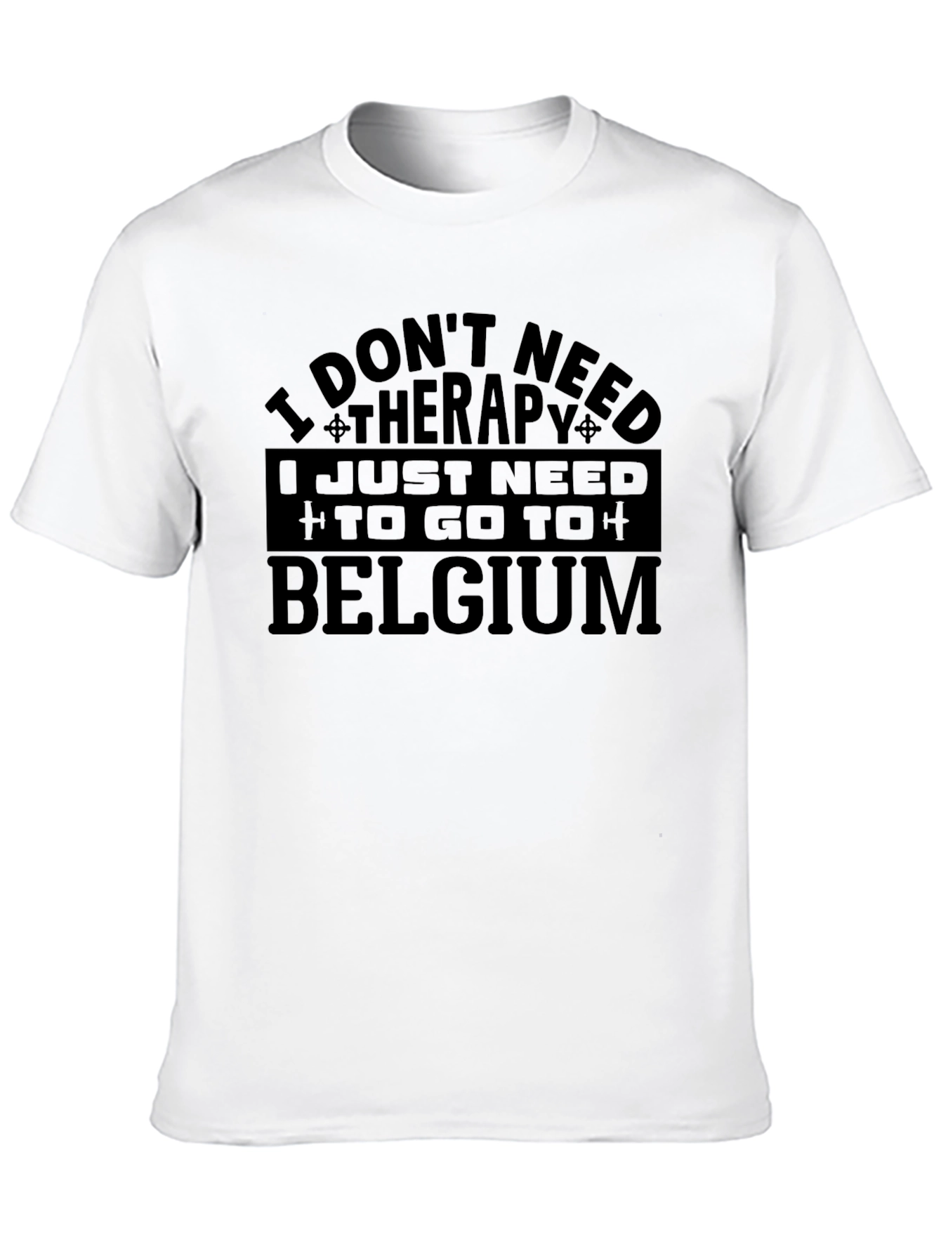 Funny Belgium Therapy T-Shirt