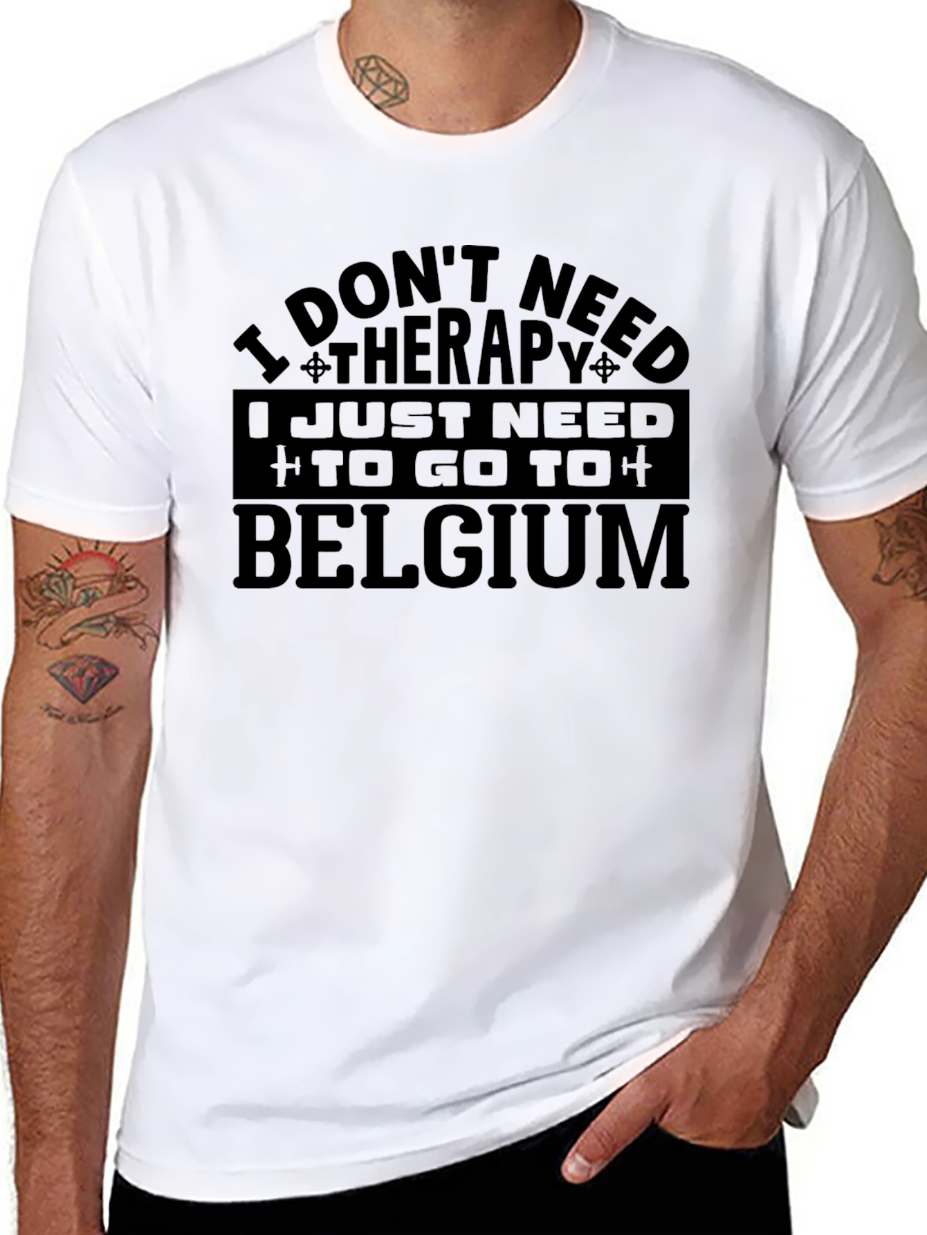 Funny Belgium Therapy T-Shirt