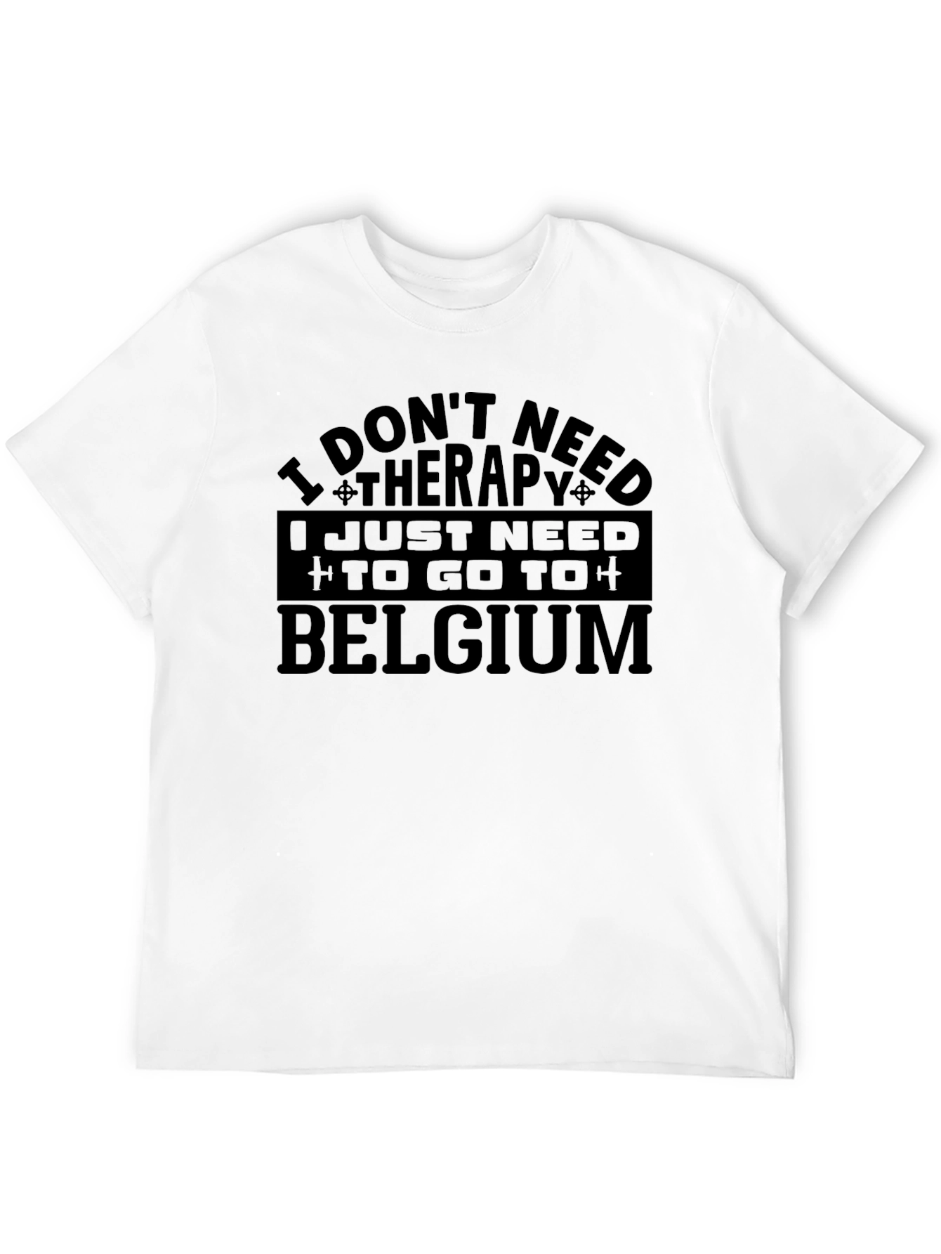 Funny Belgium Therapy T-Shirt