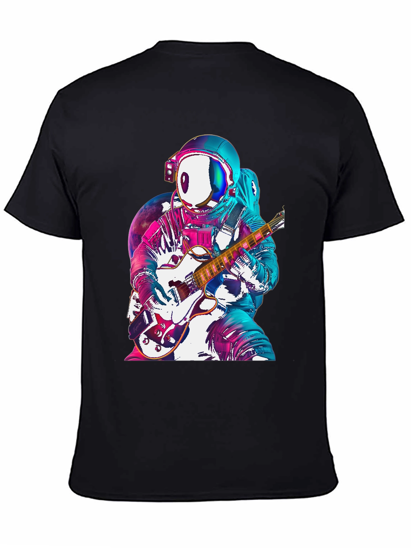 Astronaut Guitarist Graphic Tee - Space Rock!
