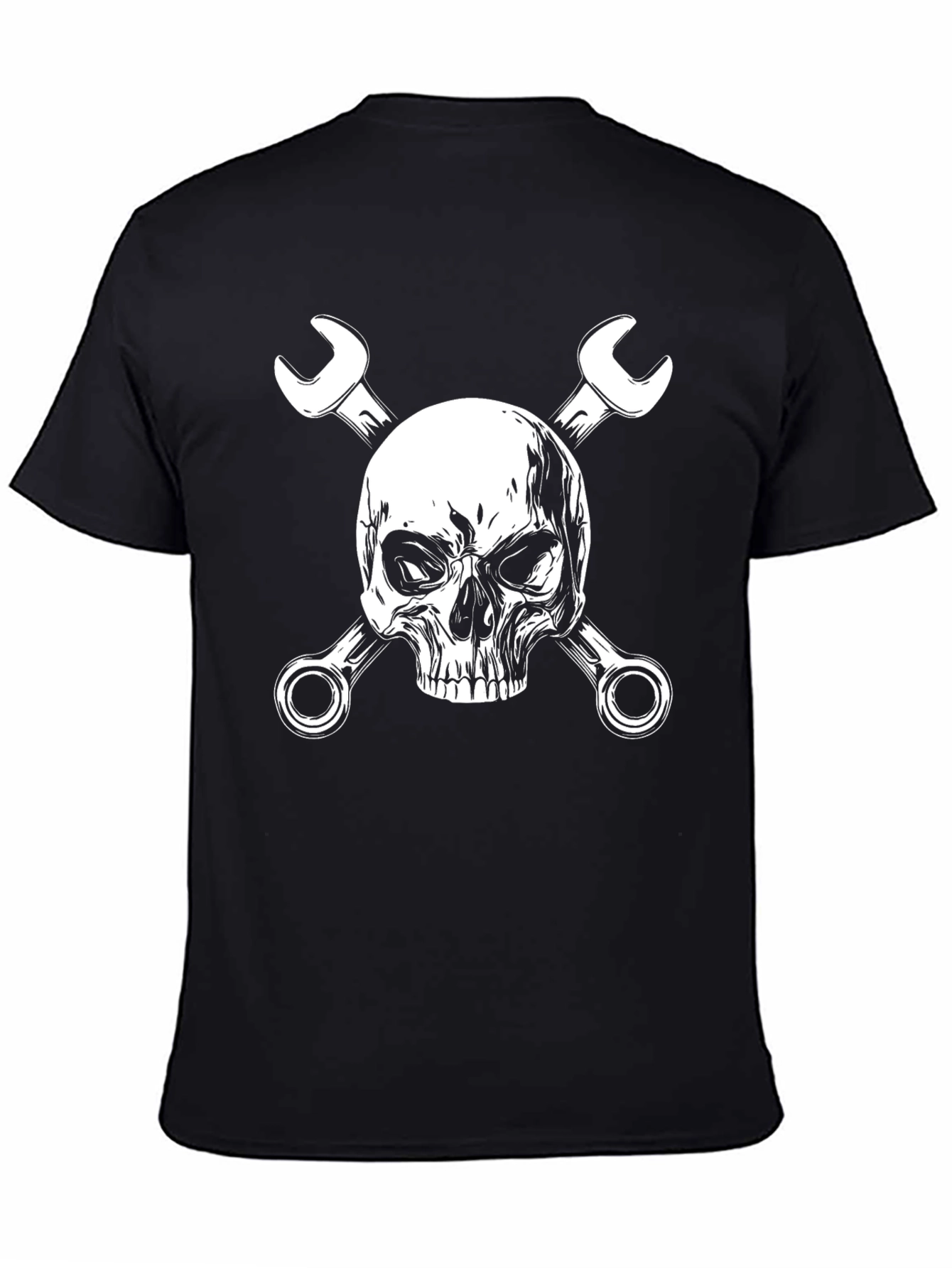 Skull & Wrenches Graphic Black T-Shirt