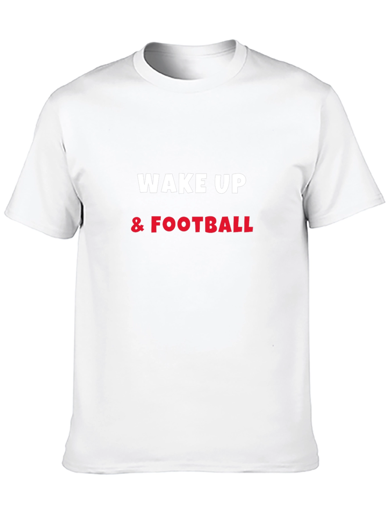 Wake Up & Football Graphic Tee