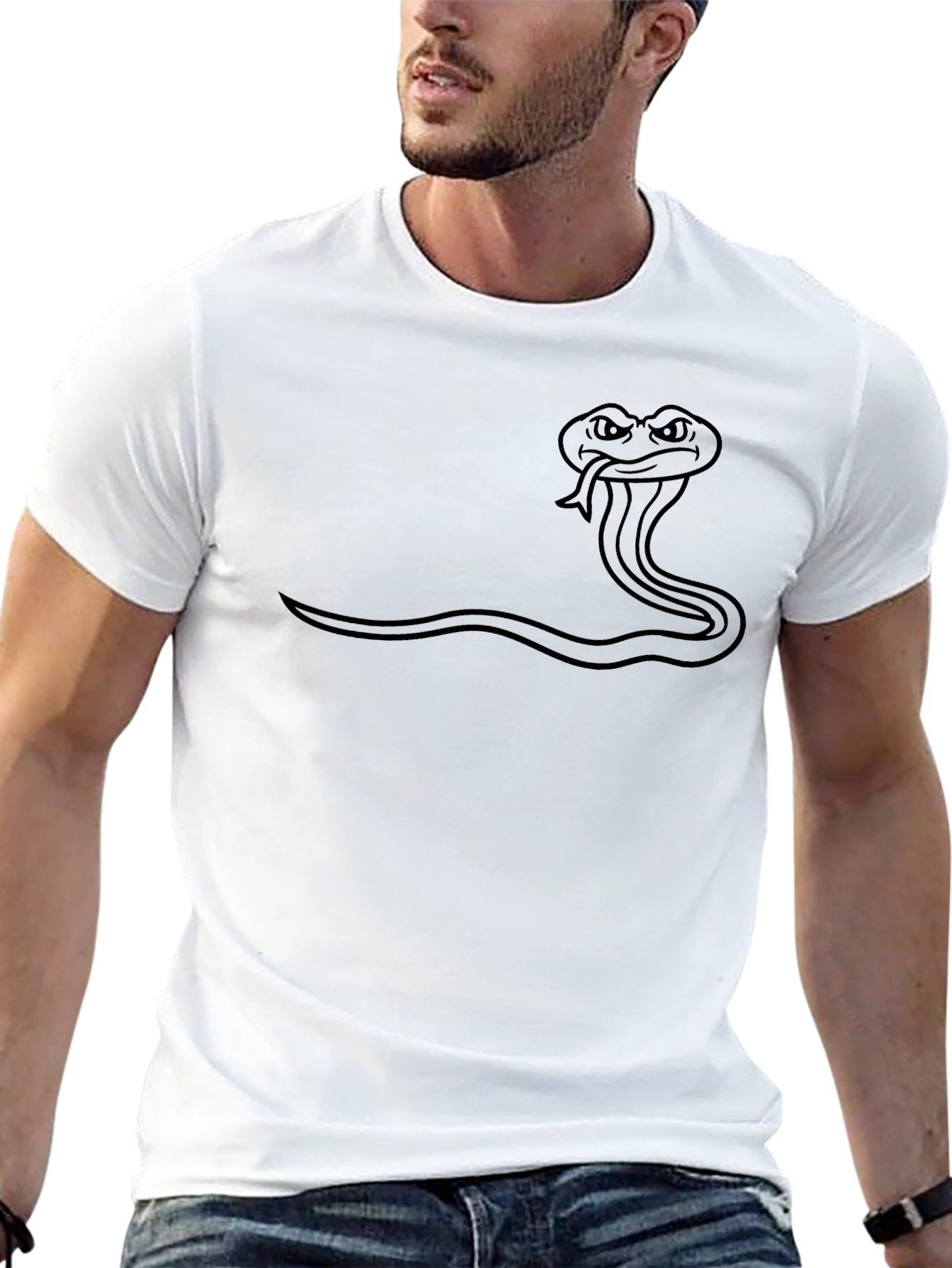 Cobra Snake Graphic T-Shirt - Cool Reptile Tee