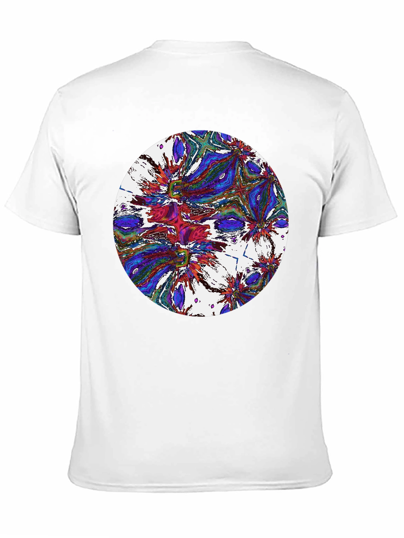 Abstract Circle Graphic Black T-Shirt