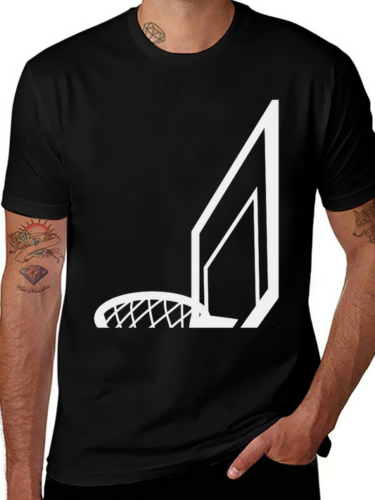 Basketball Hoop Graphic T-Shirt