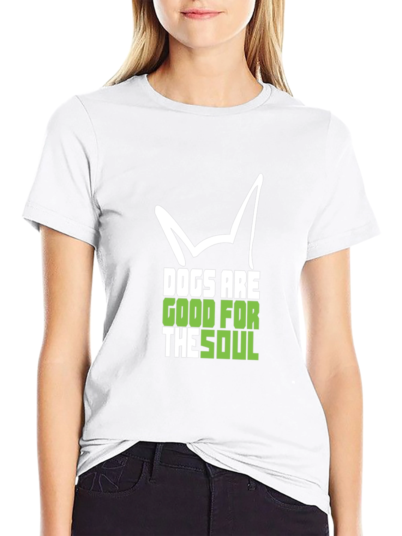 Dogs Are Good For The Soul Black T-Shirt