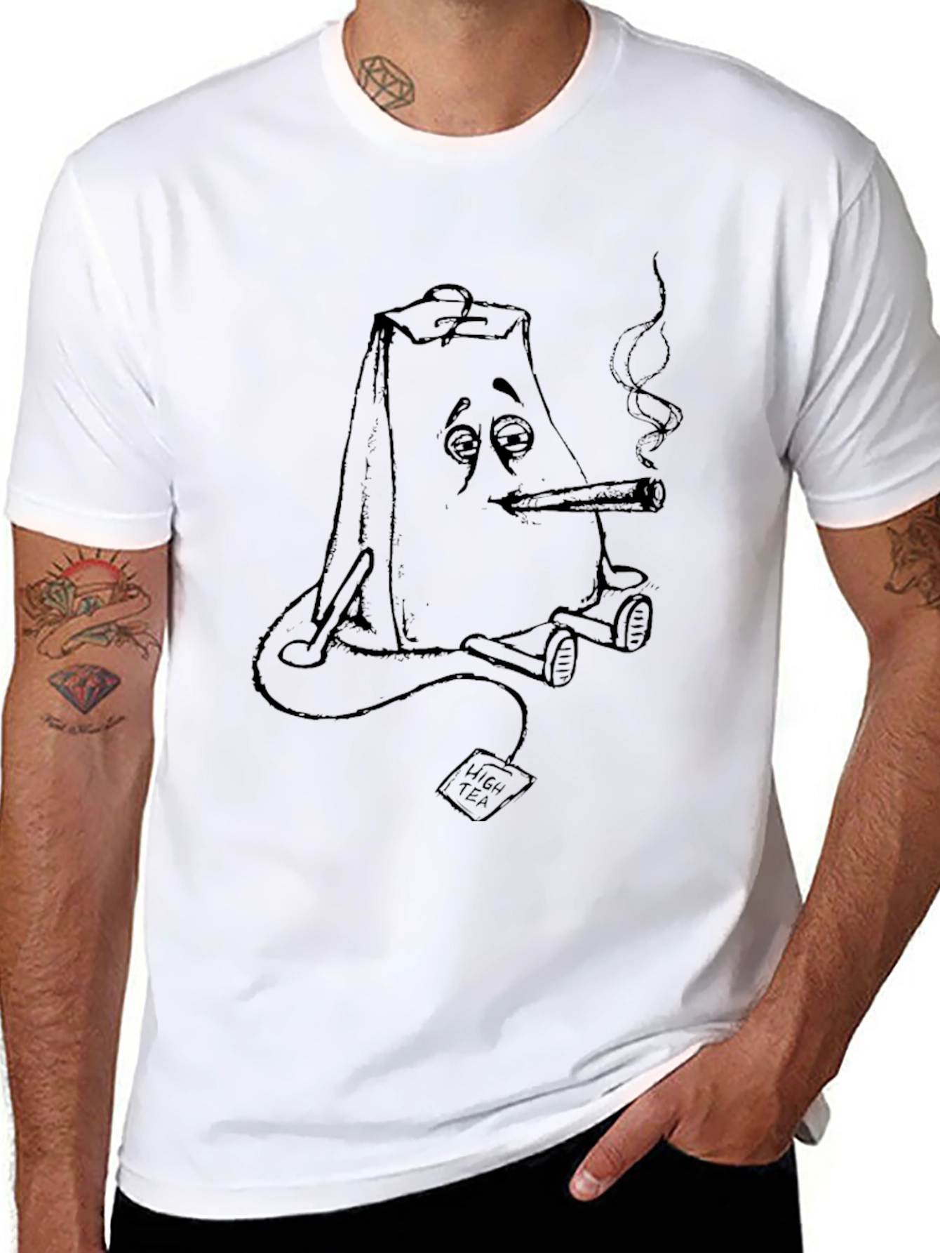 High Tea Smoker Graphic T-Shirt