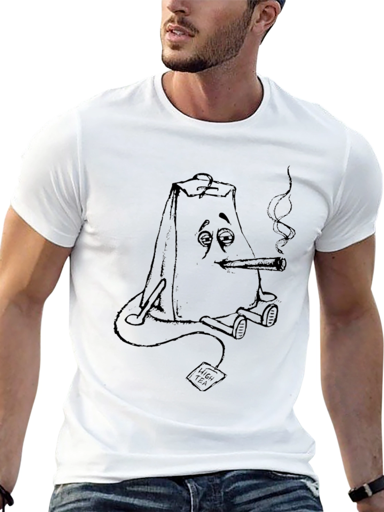 High Tea Smoker Graphic T-Shirt