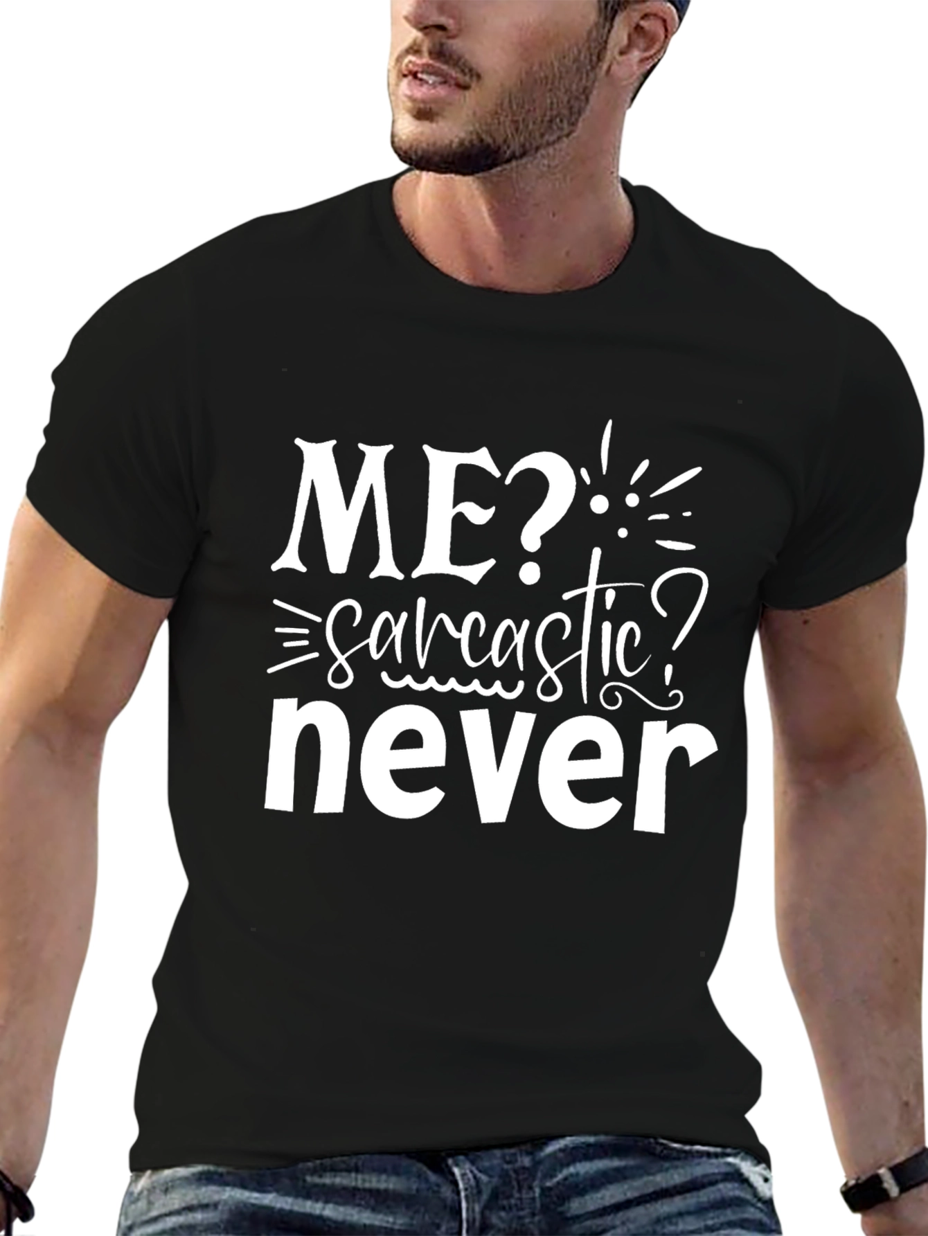 Sarcastic Never T-Shirt Funny Graphic Tee
