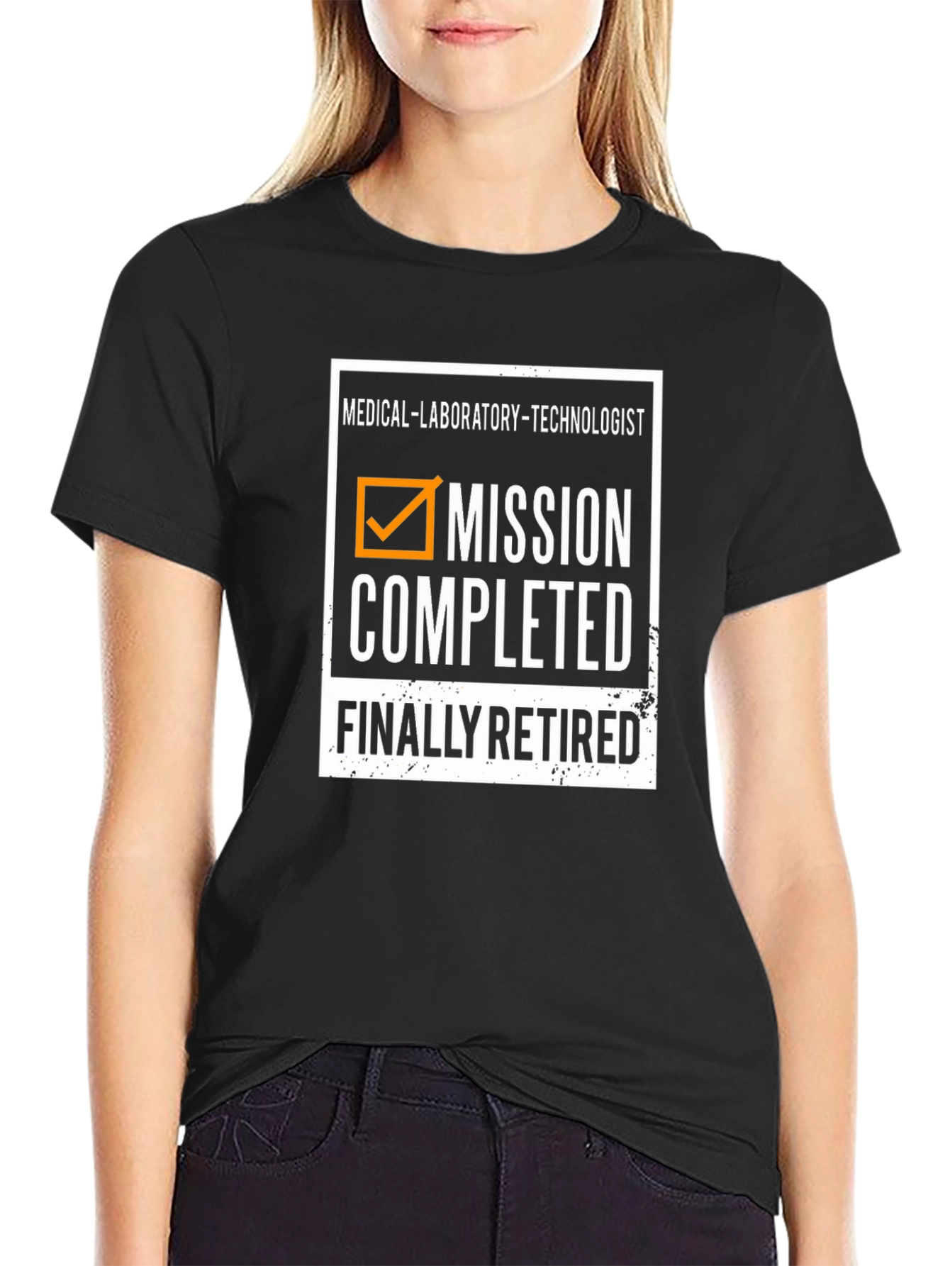Medical Lab Tech Mission Completed Retired T-Shirt