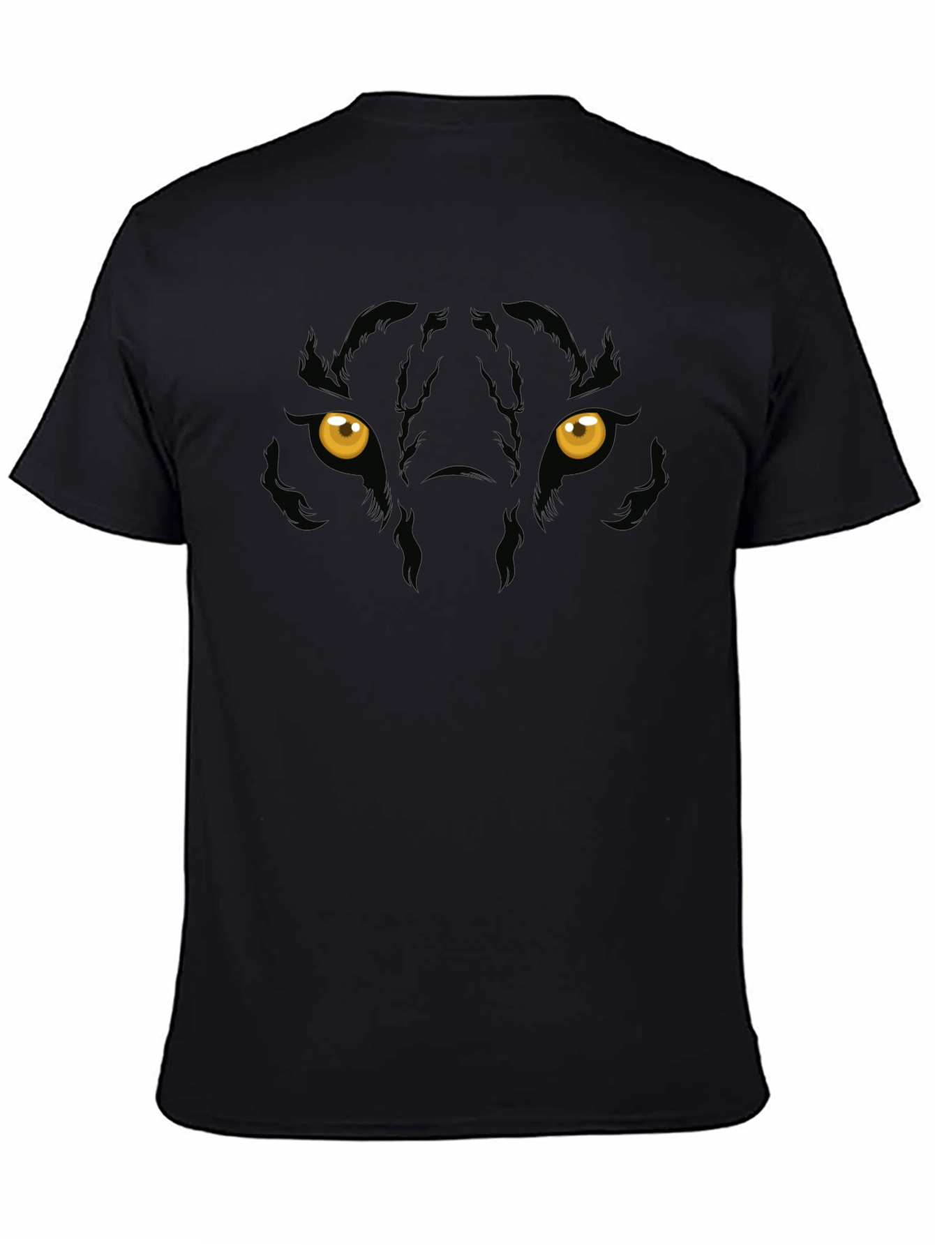Black Panther Eyes Graphic Print Mens T-Shirt