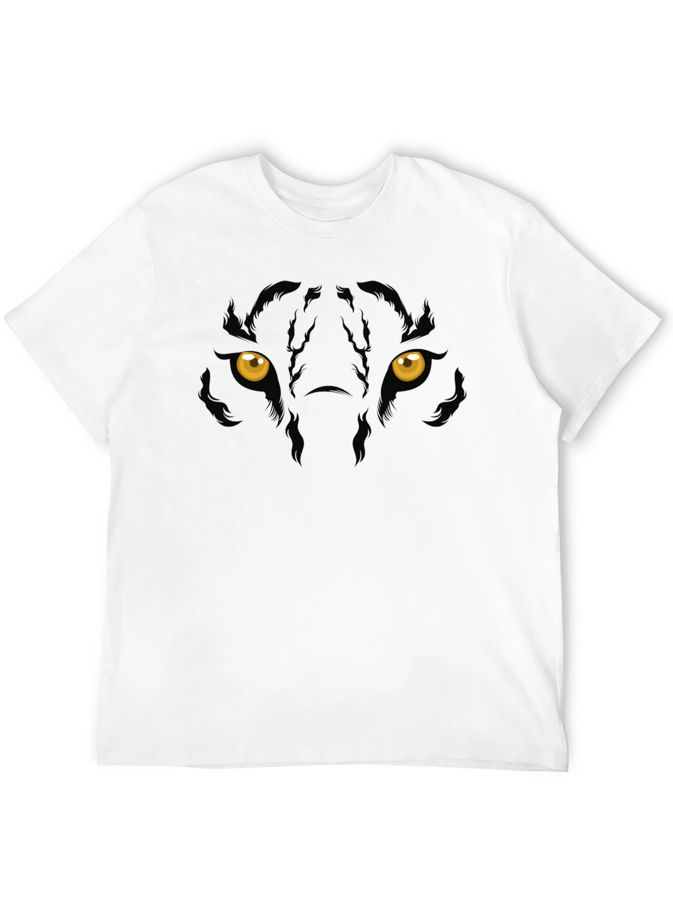 Black Panther Eyes Graphic Print Mens T-Shirt