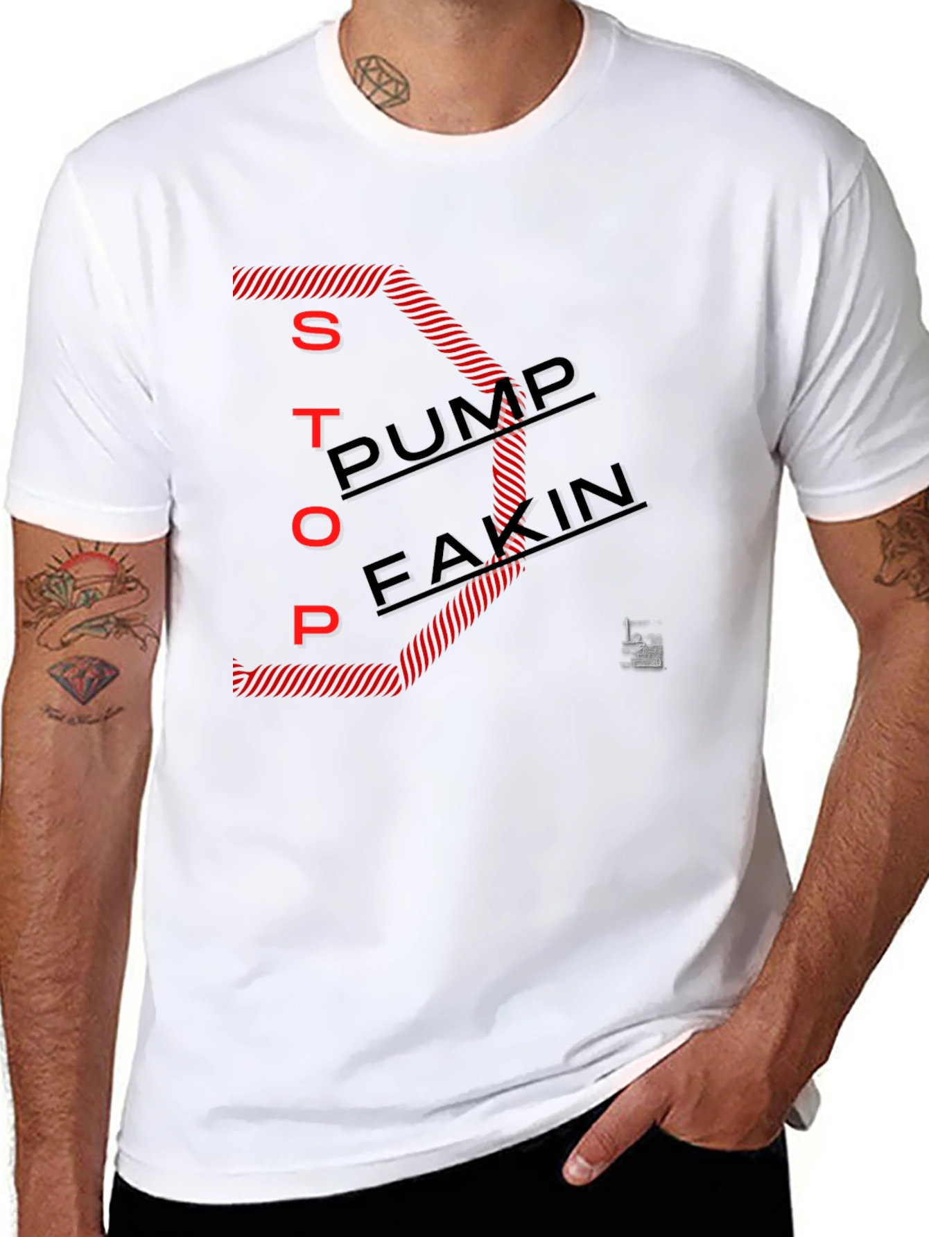 Stop Pump Fakin Graphic Tee - Black