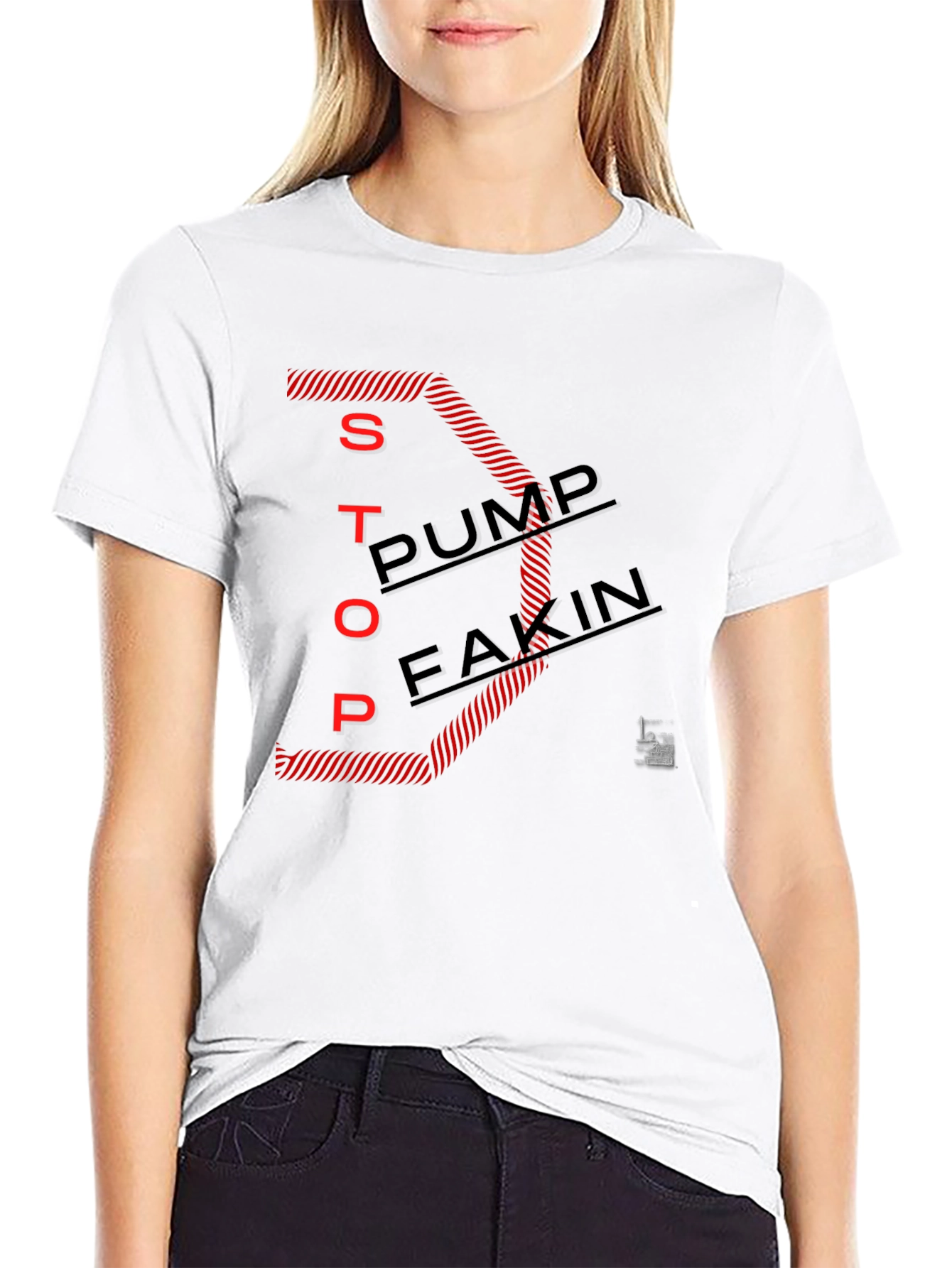 Stop Pump Fakin Graphic Tee - Black