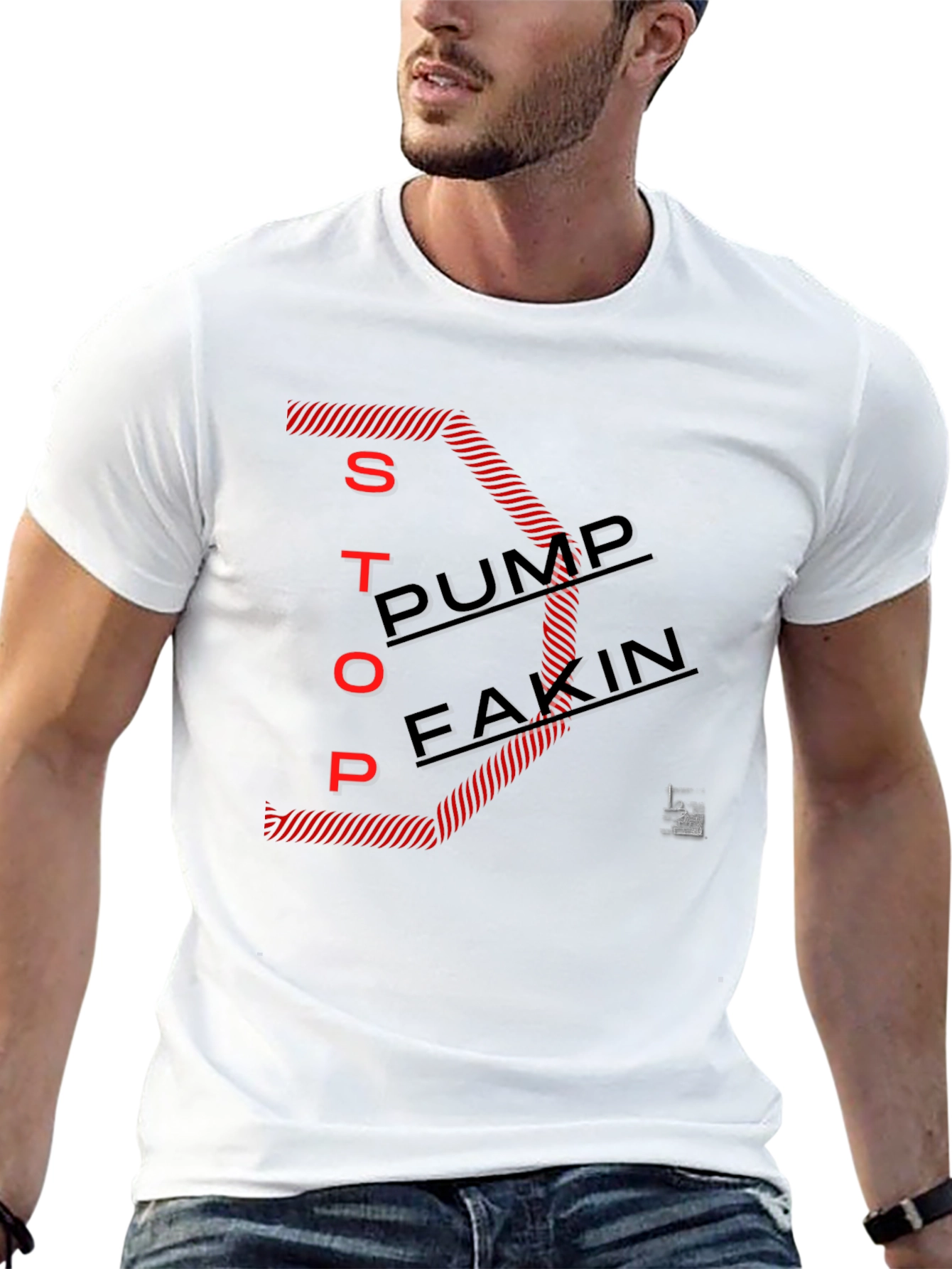 Stop Pump Fakin Graphic Tee - Black