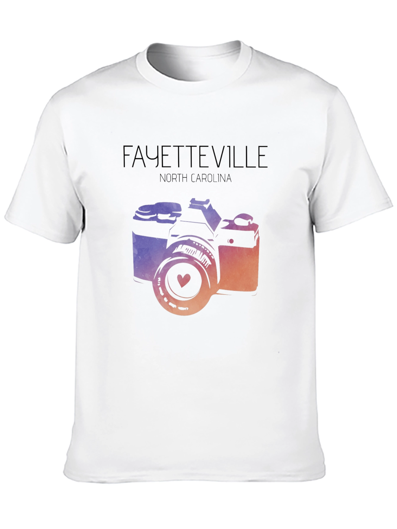 Fayetteville North Carolina Camera Graphic T-Shirt
