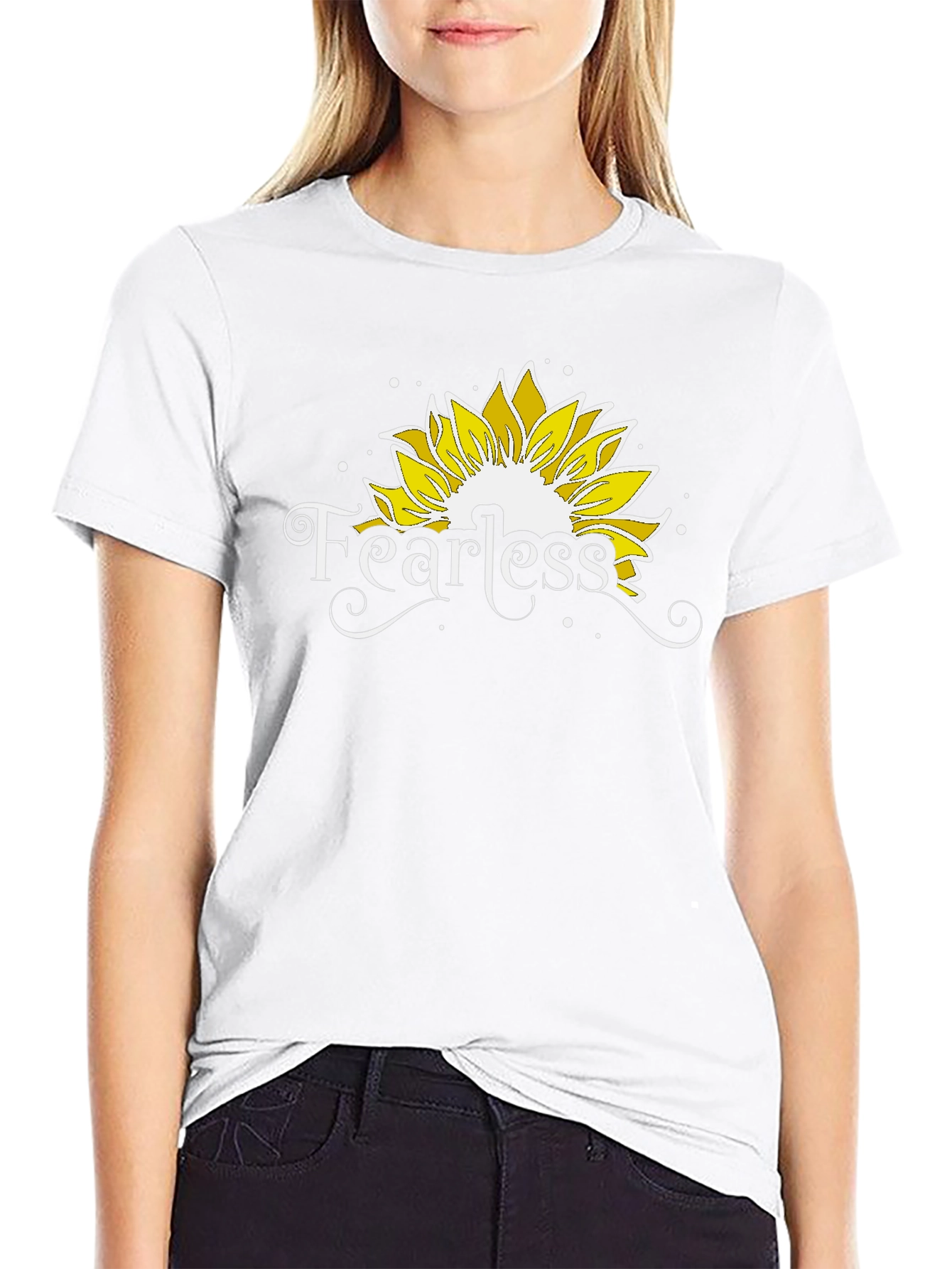 Fearless Sunflower Graphic T-Shirt
