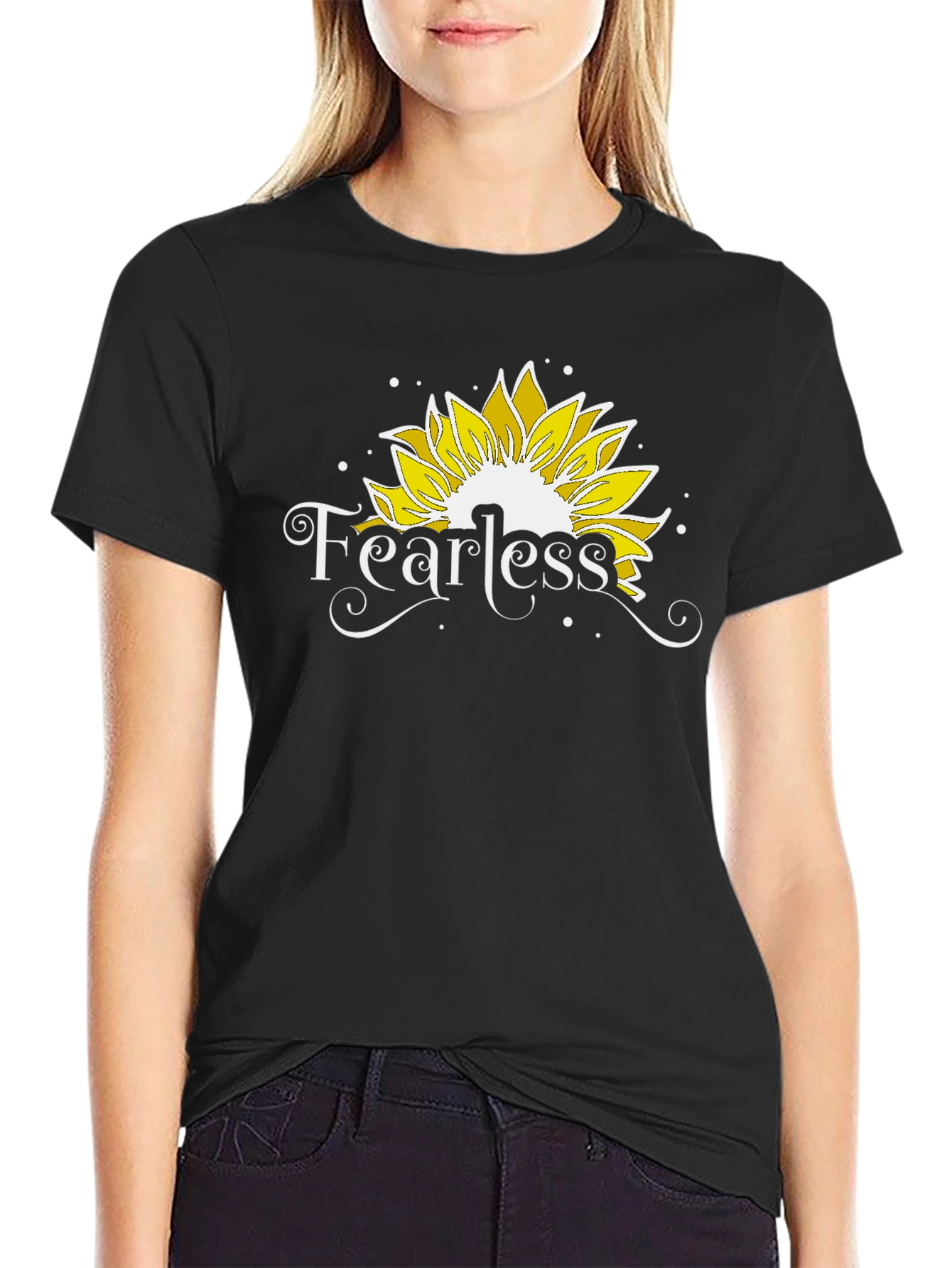 Fearless Sunflower Graphic T-Shirt
