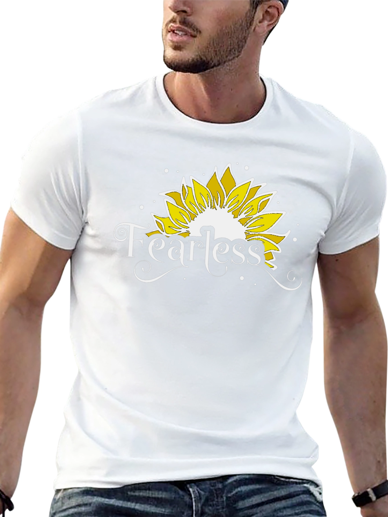 Fearless Sunflower Graphic T-Shirt