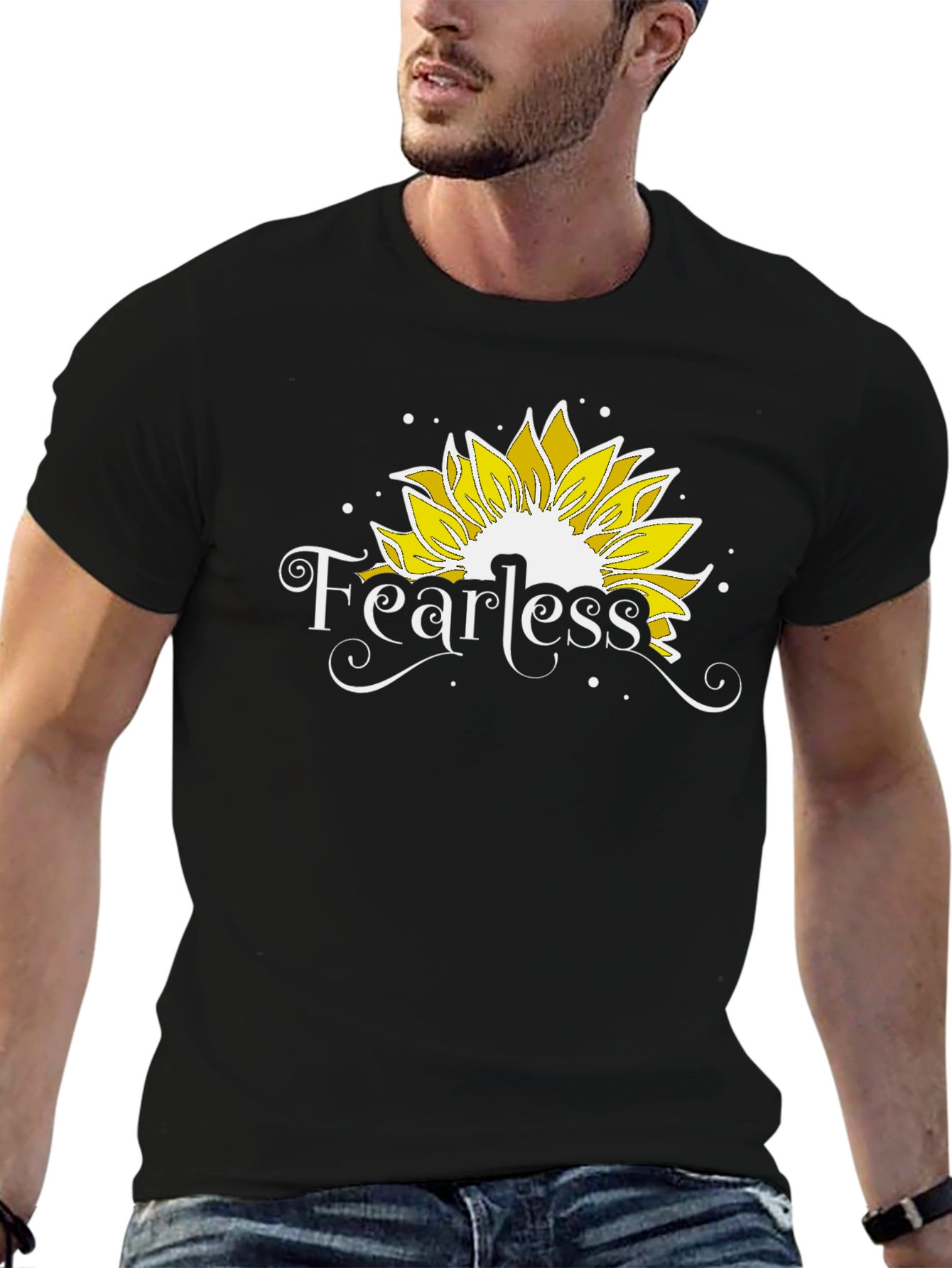 Fearless Sunflower Graphic T-Shirt