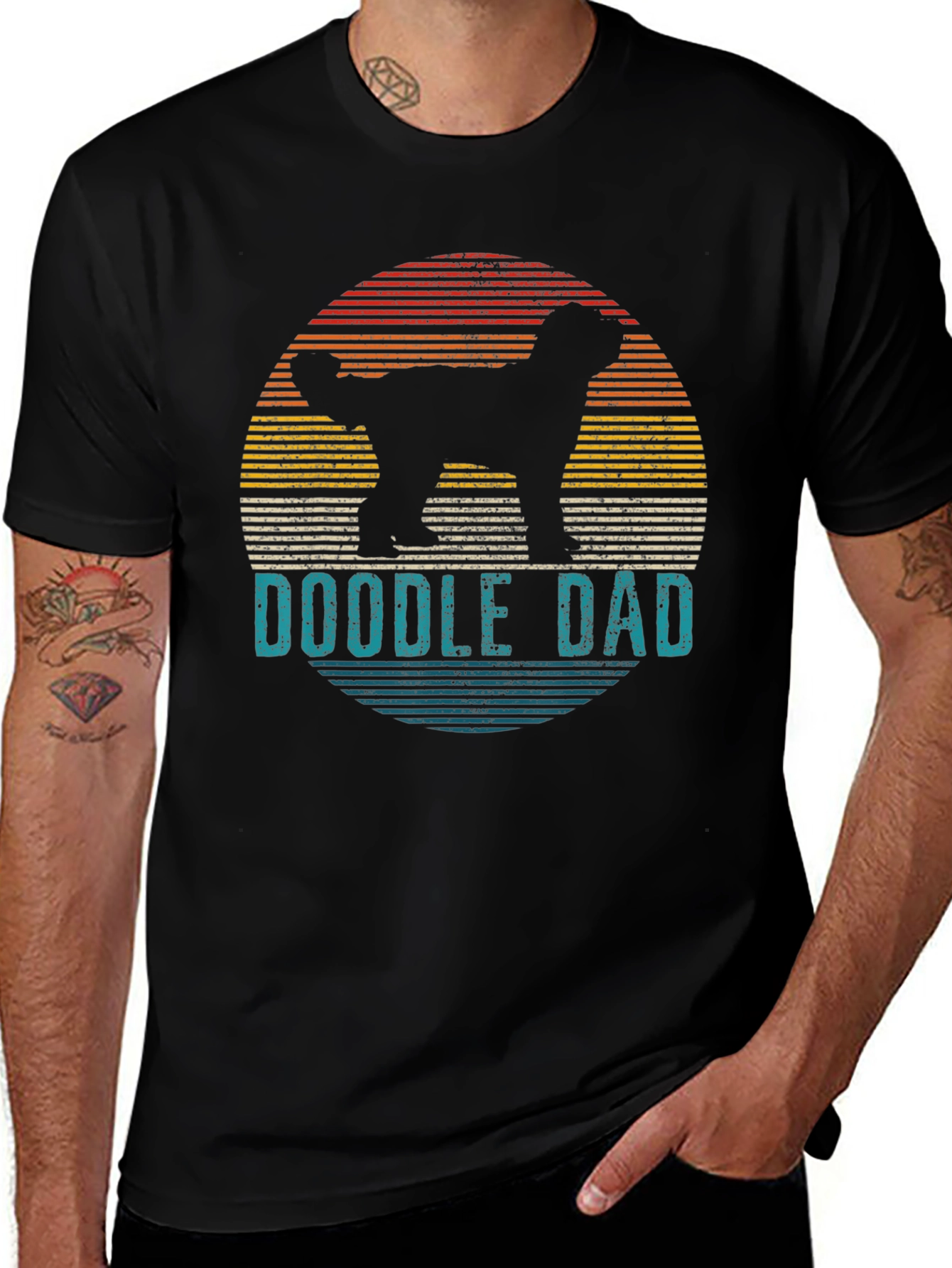 Doodle Dad T-Shirt - Retro Dog Lover Tee